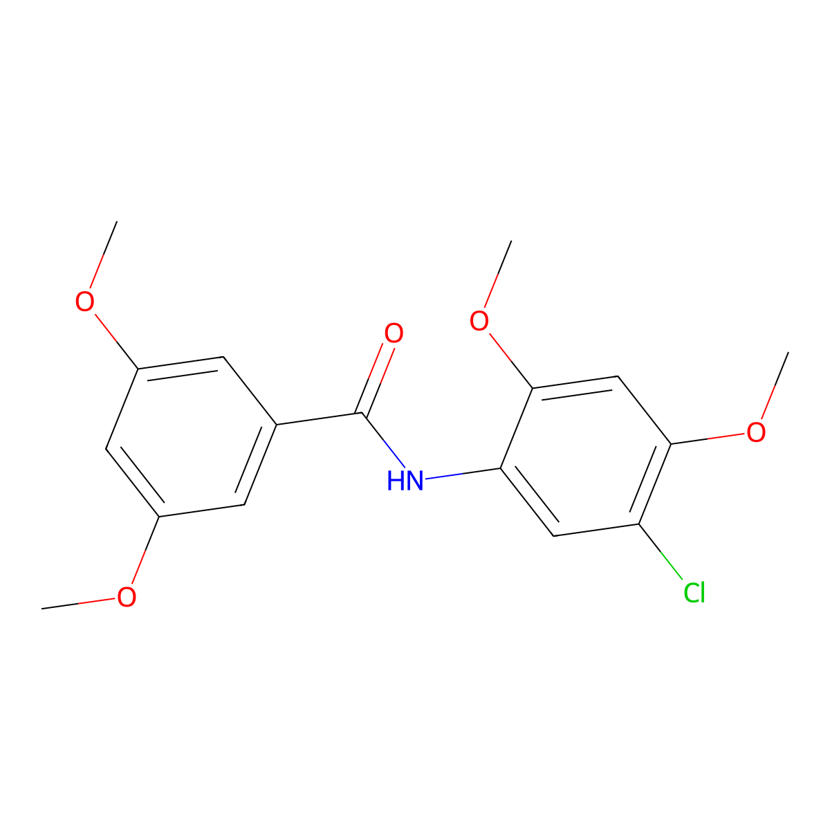N-(5-Chloro-2,4-dimethoxyphenyl)-3,5-dimethoxybenzamide molecular structure, CAS 432021-61-9