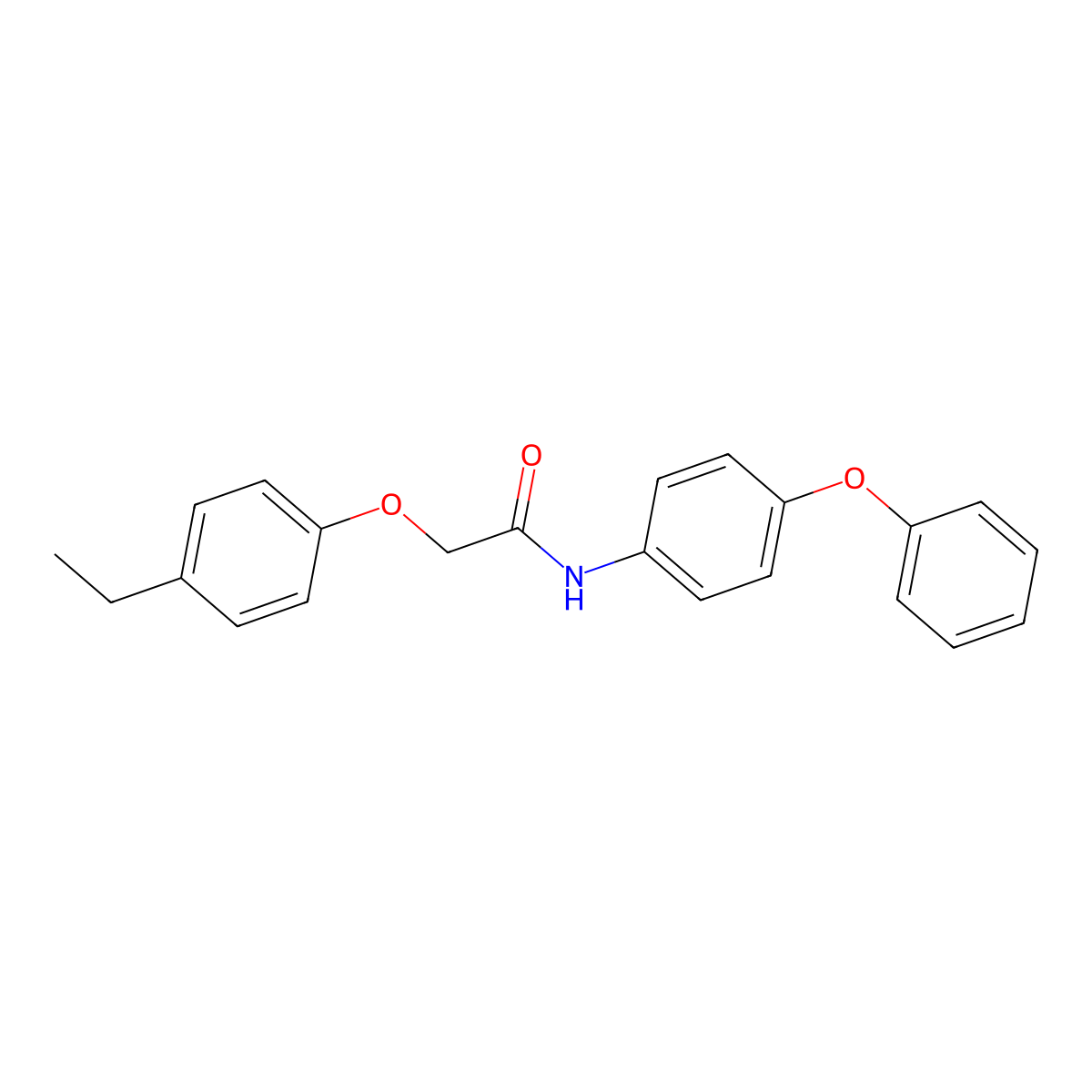 2-(4-ethylphenoxy)-N-(4-phenoxyphenyl)acetamide molecular structure, CAS 432021-75-5