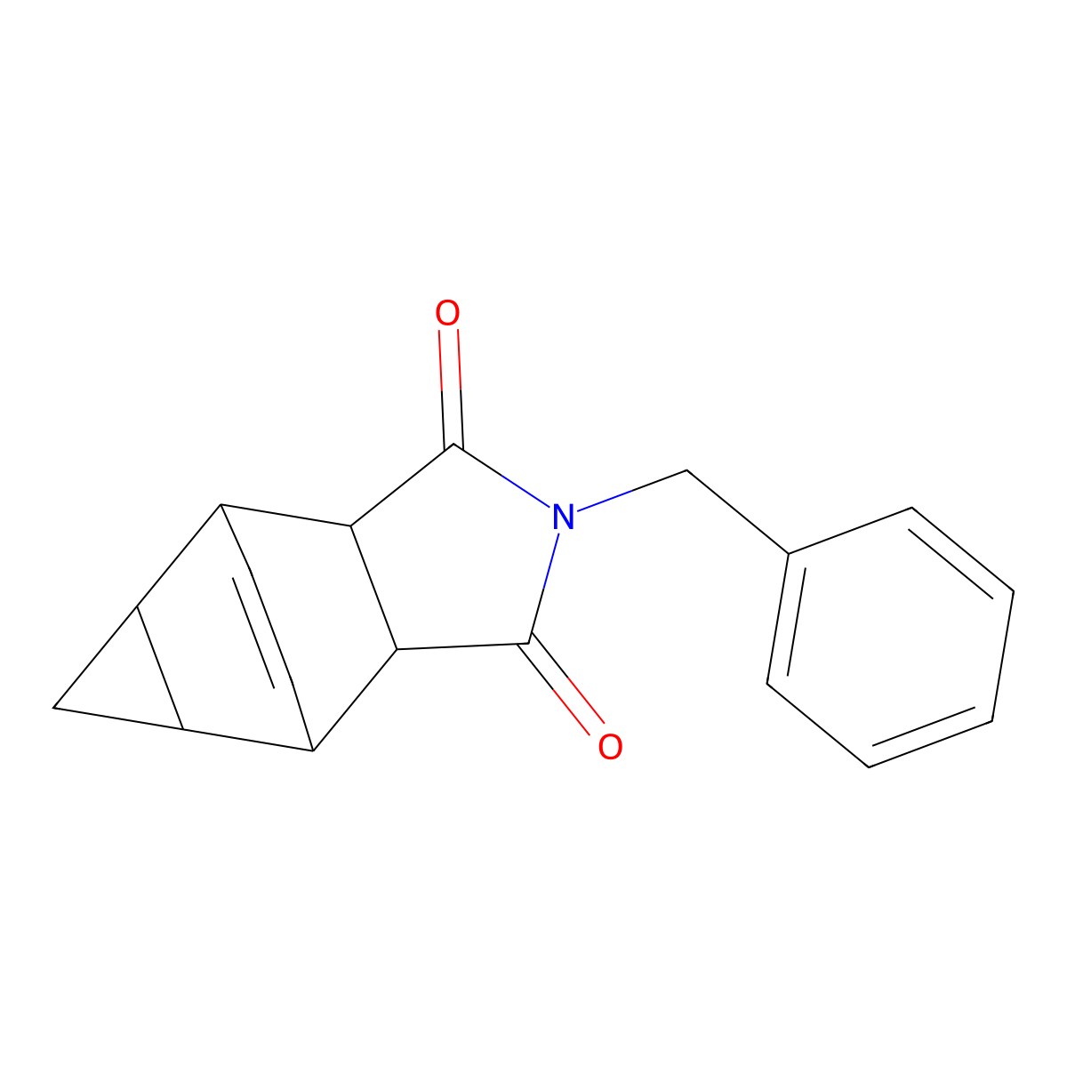 2-benzylhexahydro-4,6-ethenocyclopropa[f]isoindole-1,3(2H,3aH)-dione molecular structure, CAS 432022-20-3