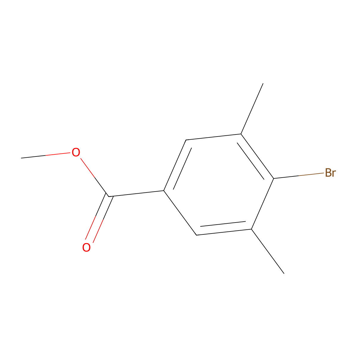 Methyl 4-bromo-3,5-dimethylbenzoate molecular structure, CAS 432022-88-3