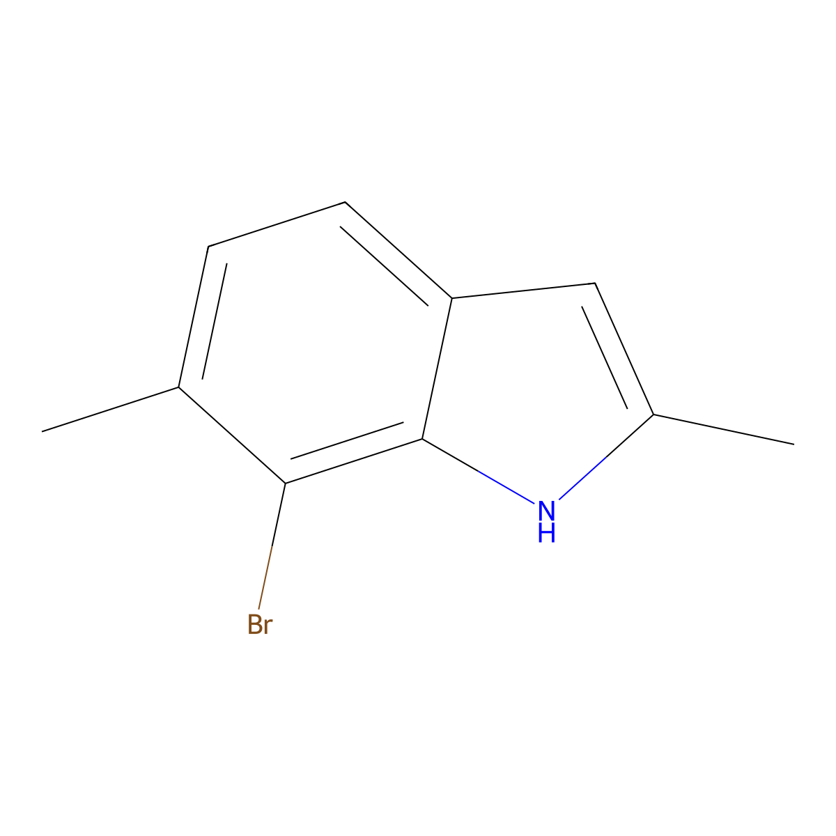 7-bromo-2,6-dimethyl-1H-indole molecular structure, CAS 432025-21-3