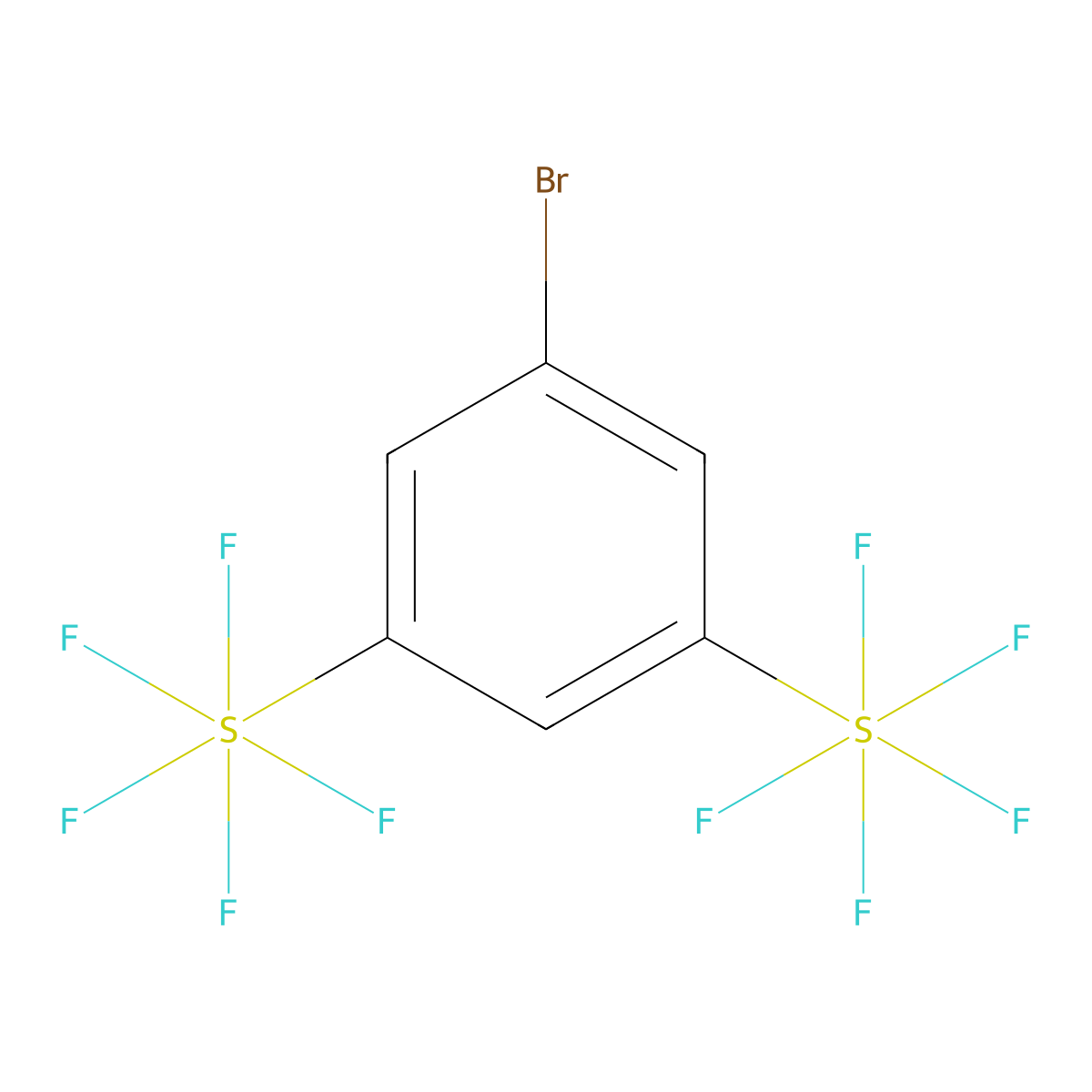 3,5-Bis(pentafluorothio)bromobenzene molecular structure, CAS 432028-10-9