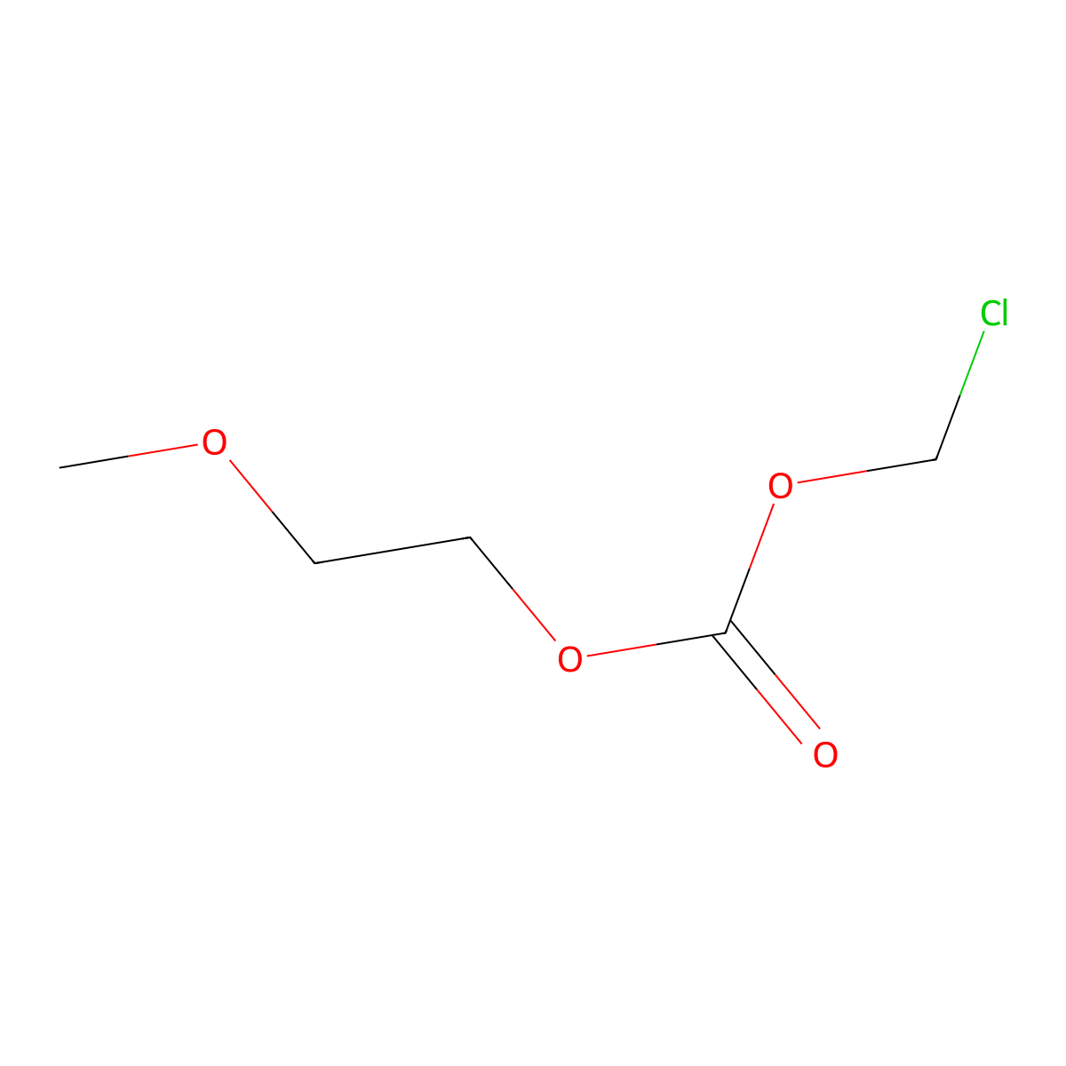 Chloromethyl 2-methoxyethyl carbonate molecular structure, CAS 432037-32-6