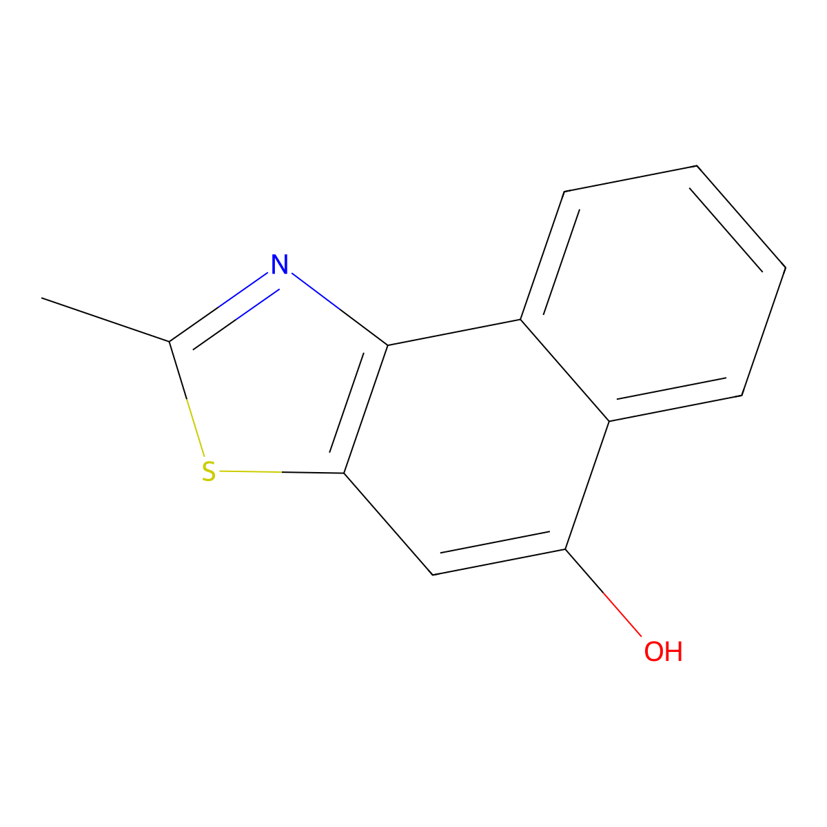 2-Methyl-naphtho(1,2-D)thiazol-5-OL molecular structure, CAS 43205-00-1