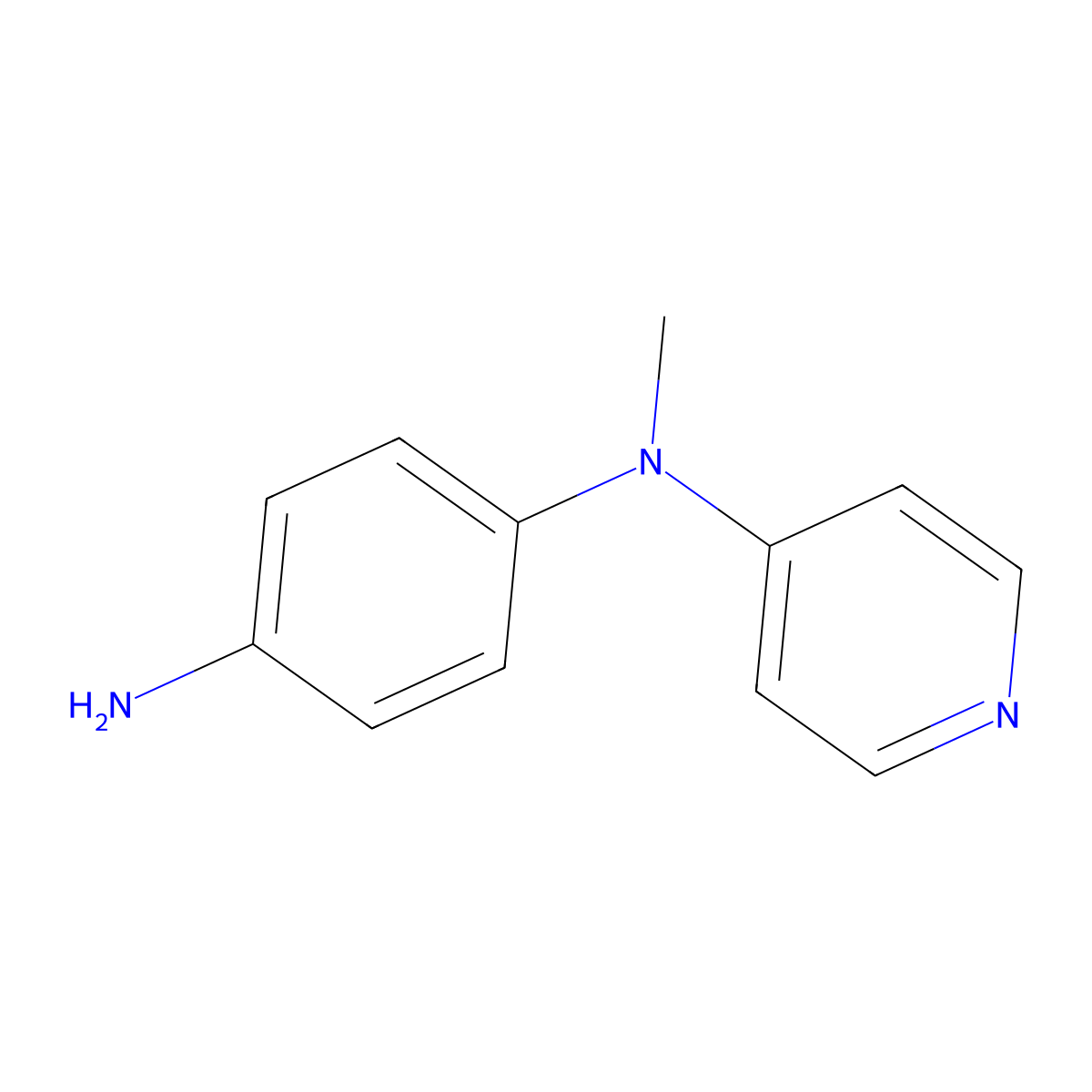 4-(N-methyl-N-pyridin-4-yl-amino)phenylamine molecular structure, CAS 432050-15-2