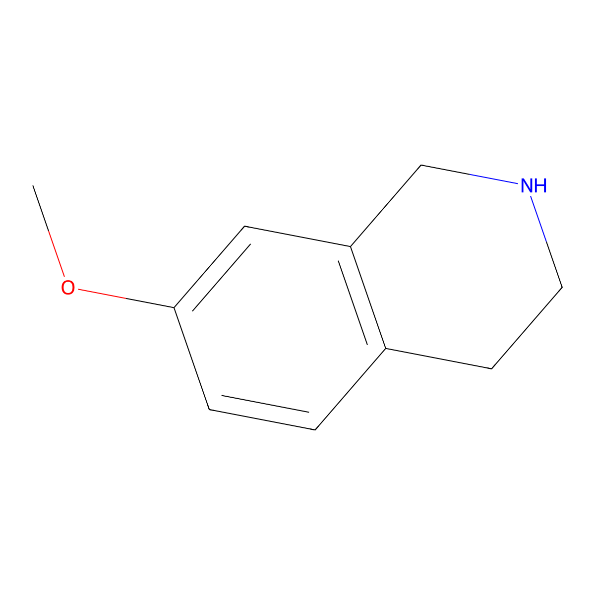 7-Methoxy-1,2,3,4-Tetrahydroisoquinoline molecular structure, CAS 43207-78-9