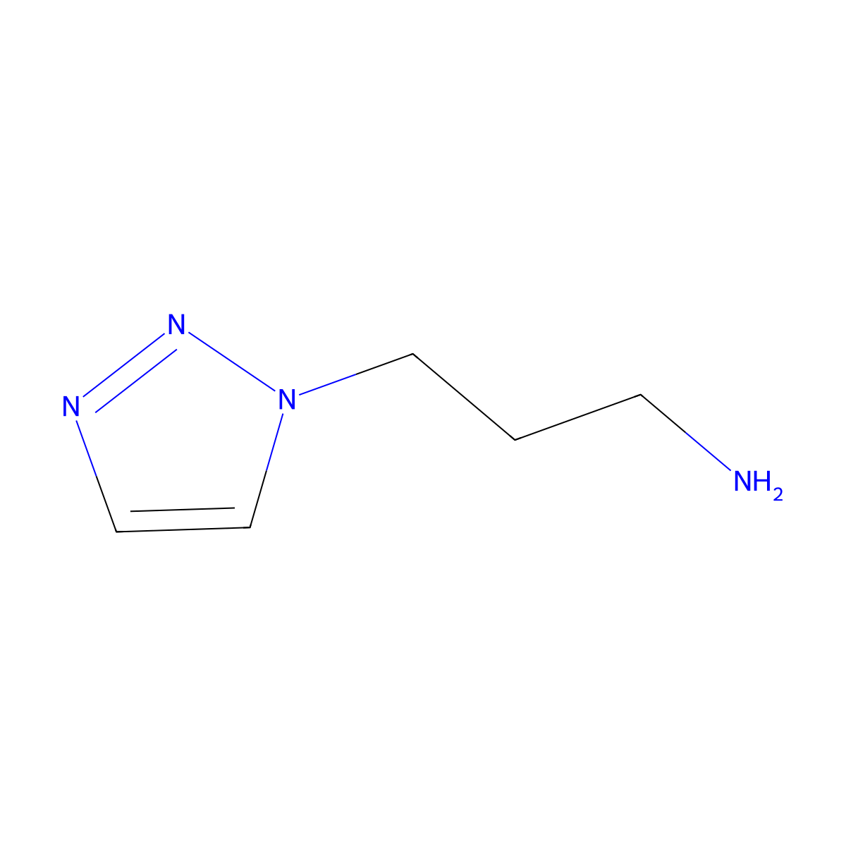 3-(1H-1,2,3-triazol-1-yl)propan-1-amine molecular structure, CAS 4321-02-2