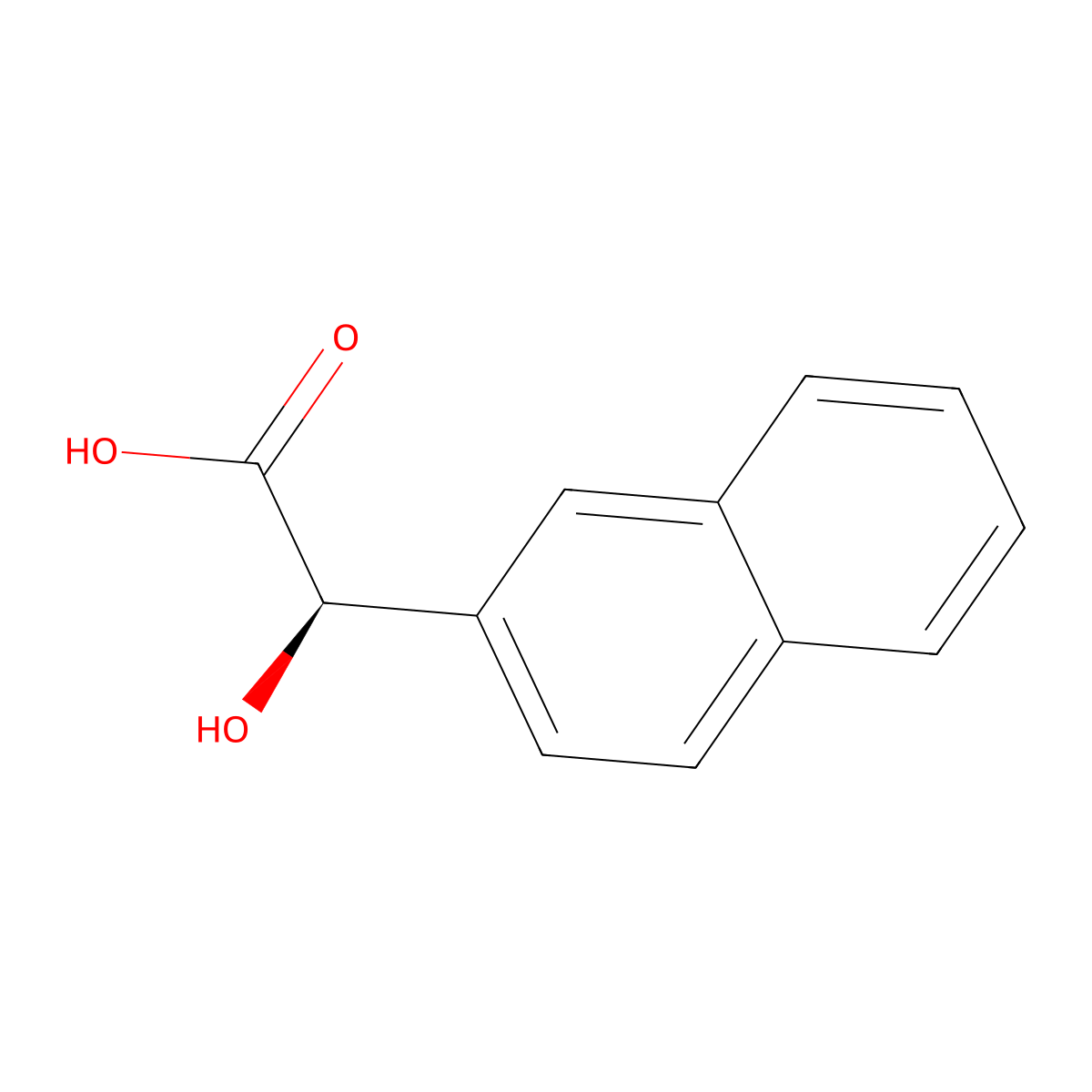 (2R)-2-hydroxy-2-(naphthalen-2-yl)acetic acid molecular structure, CAS 43210-73-7
