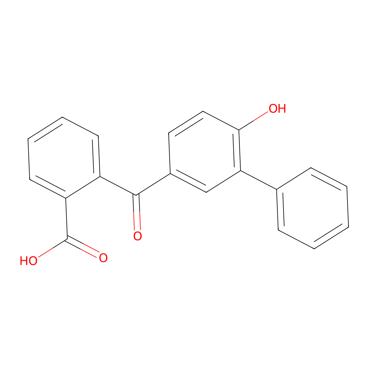 2-(4-Hydroxy-3-phenylbenzoyl)benzoic acid molecular structure, CAS 432106-71-3