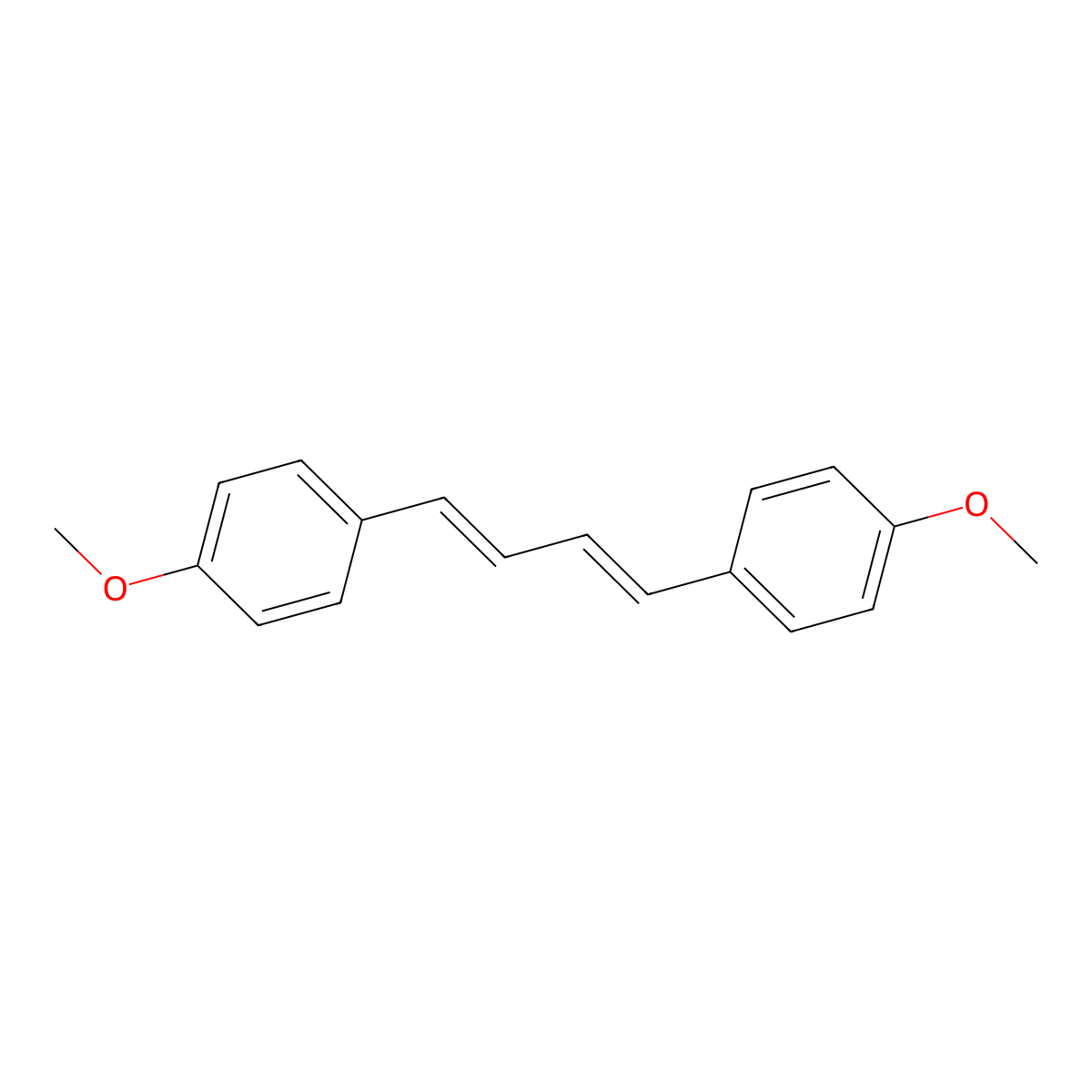 1,4-Di-p-methoxyphenyl-butadien molecular structure, CAS 43212-67-5