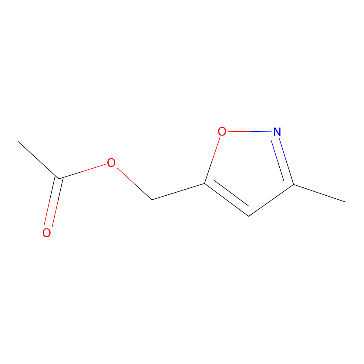 (3-Methylisoxazol-5-yl)methyl acetate molecular structure, CAS 43214-88-6