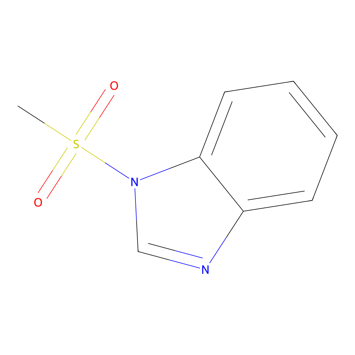 1-methanesulfonyl-1H-1,3-benzodiazole molecular structure, CAS 43215-10-7