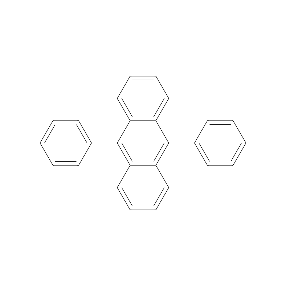 9,10-Di-p-tolylanthracene molecular structure, CAS 43217-31-8