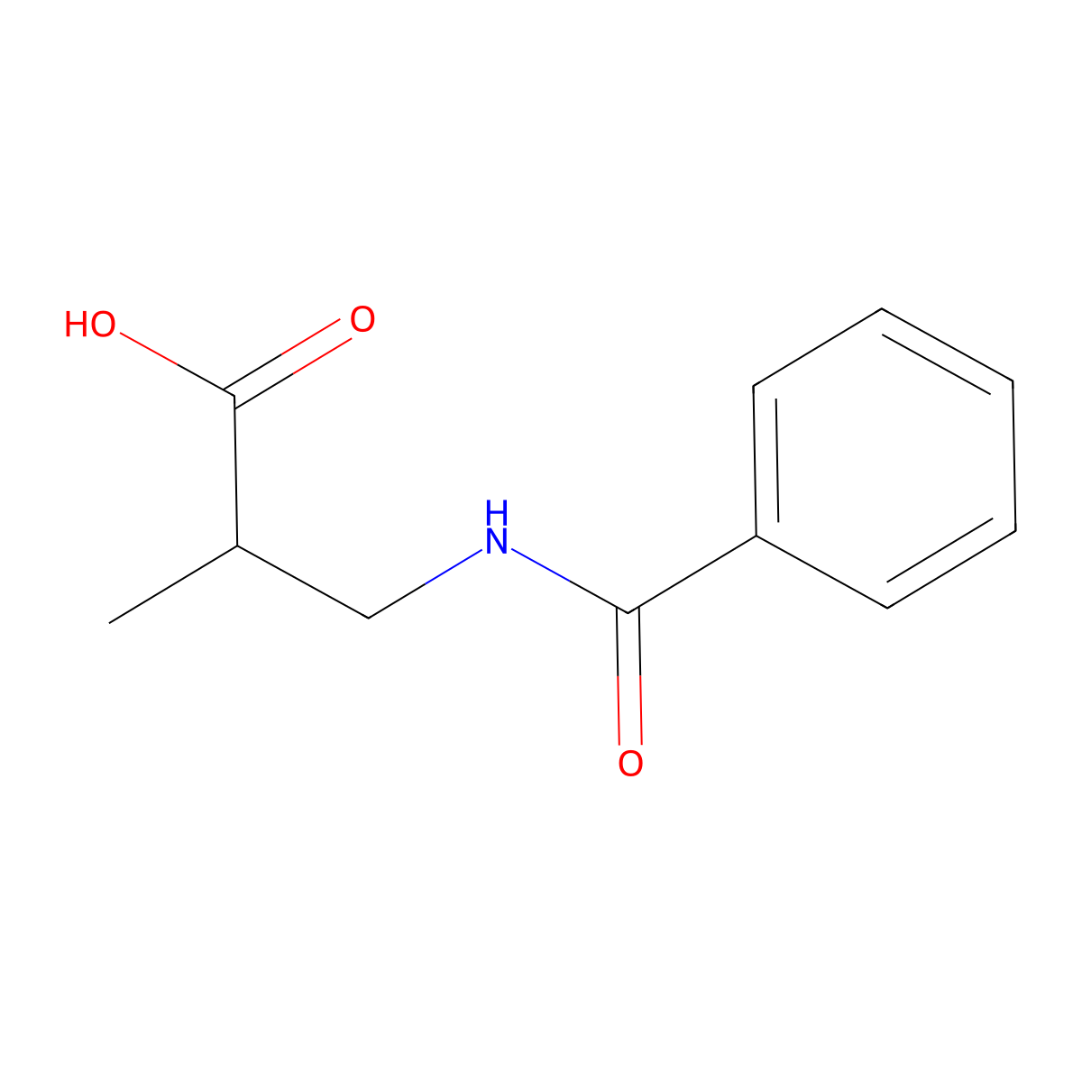 3-(Benzoylamino)-2-methylpropionic acid molecular structure, CAS 43218-35-5