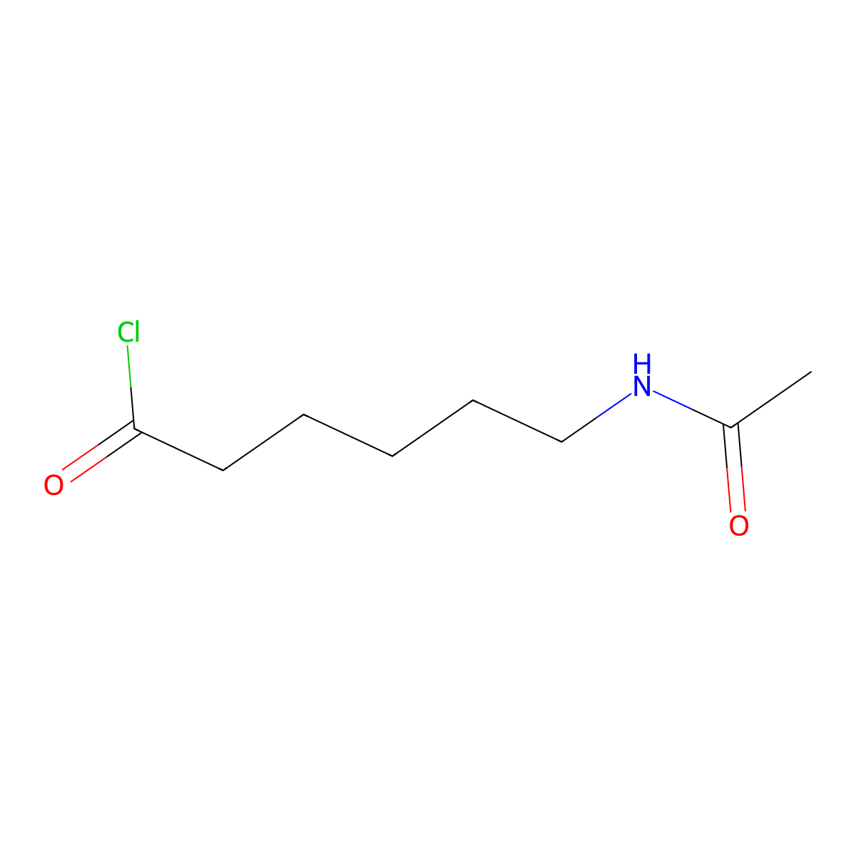 6-Acetamidohexanoyl chloride molecular structure, CAS 43218-41-3