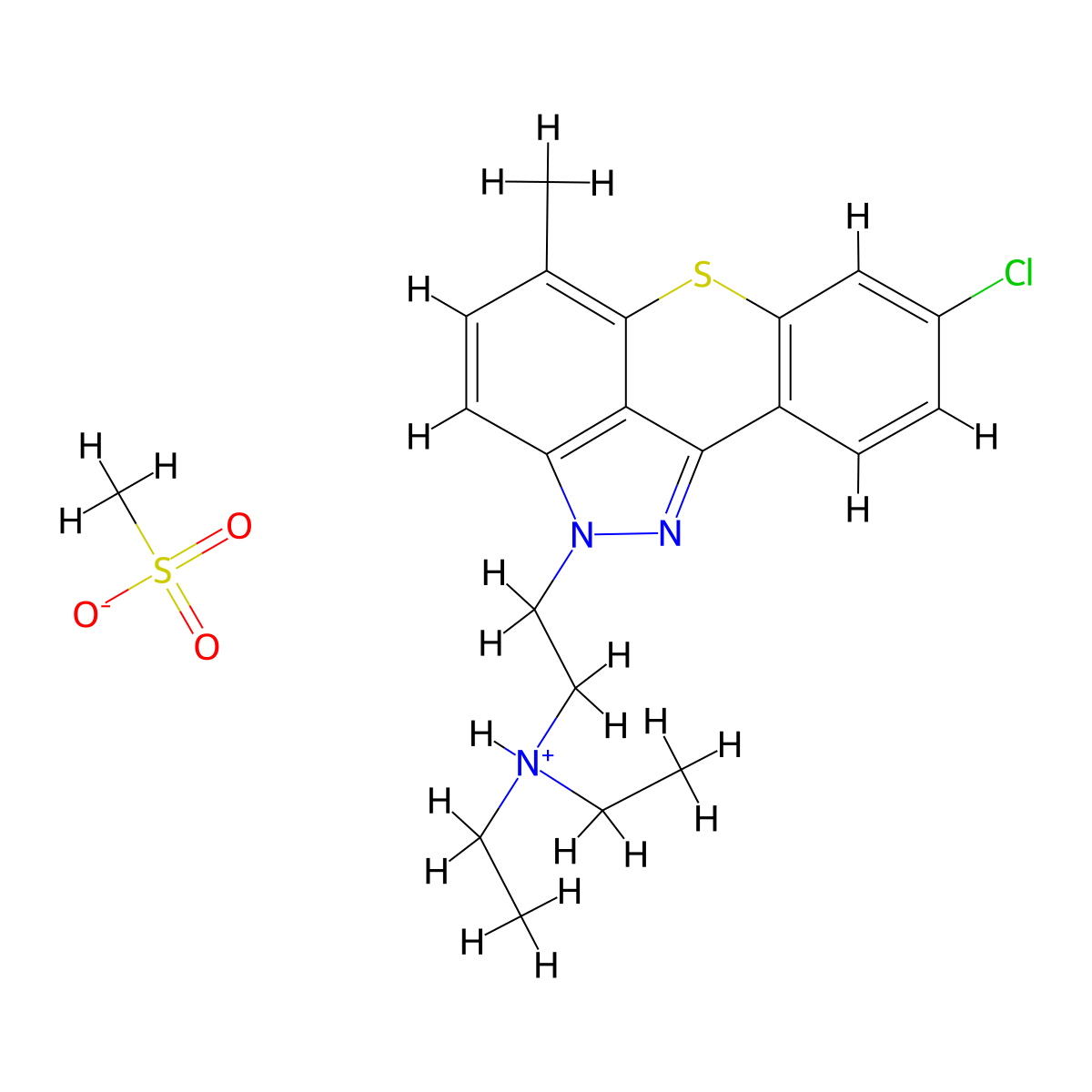 IA 3 methanesulfonate molecular structure, CAS 43218-55-9