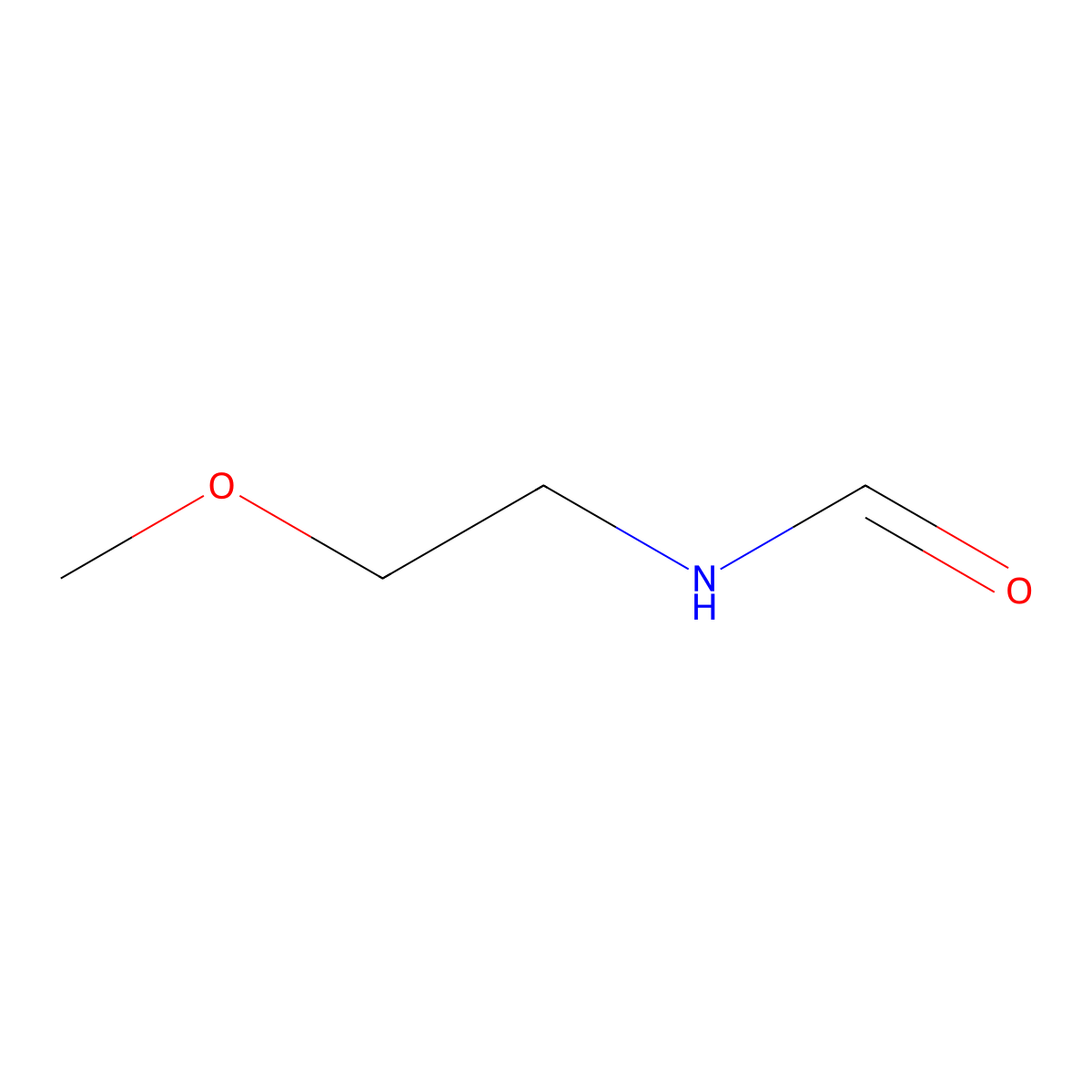 2-Methoxyethylformamide molecular structure, CAS 43219-53-0