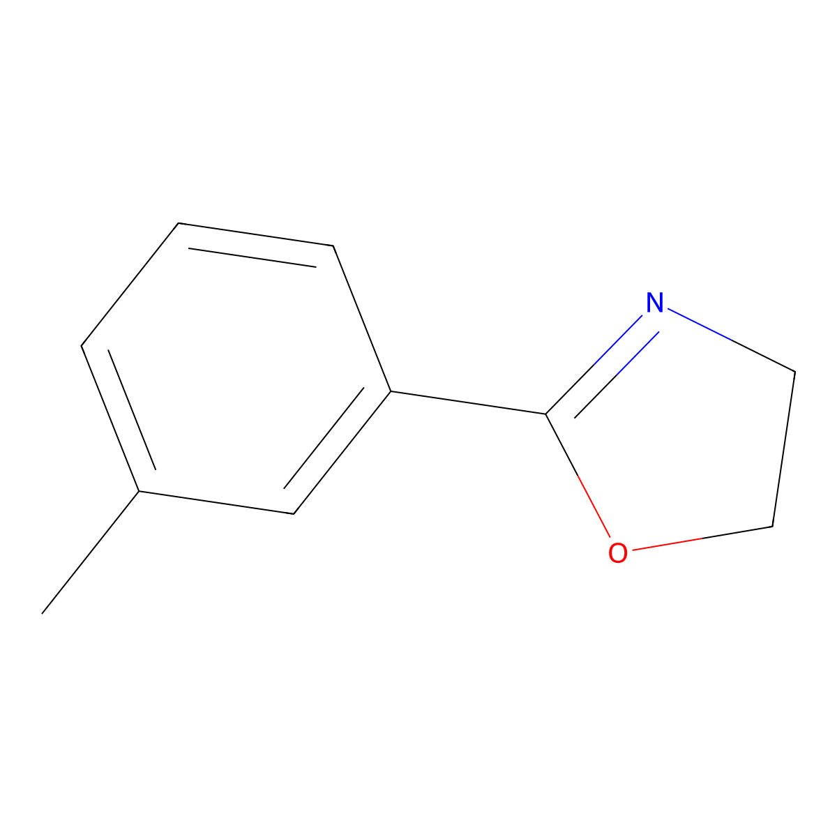 2-(3-Methylphenyl)-4,5-dihydro-1,3-oxazole molecular structure, CAS 43221-63-2