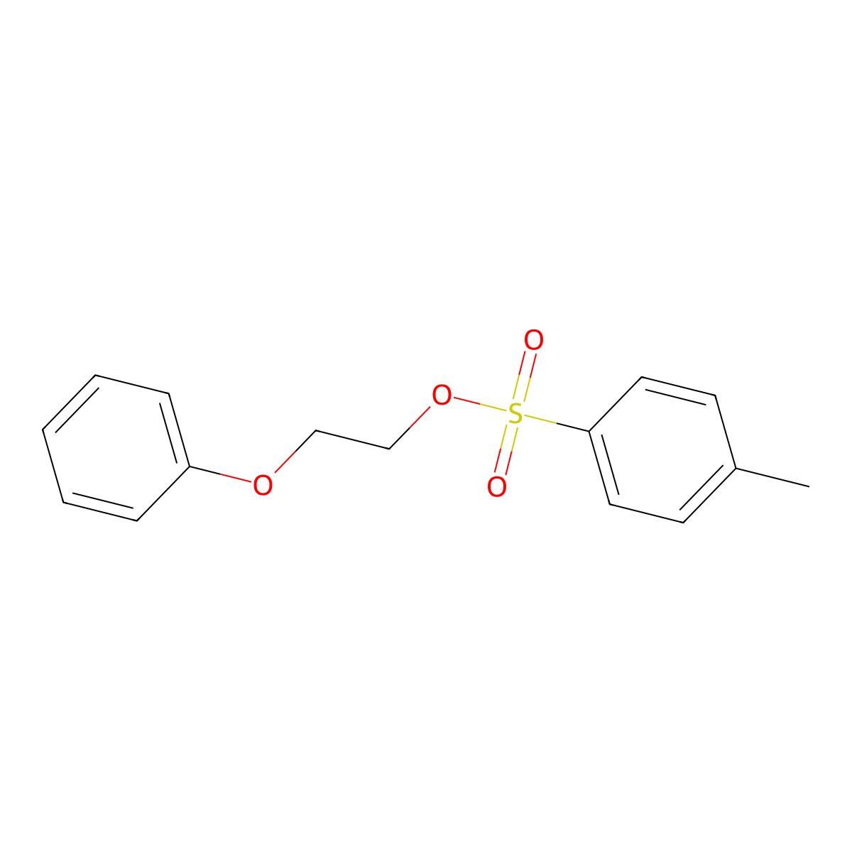 2-Phenoxyethyl 4-methylbenzenesulfonate molecular structure, CAS 43224-81-3