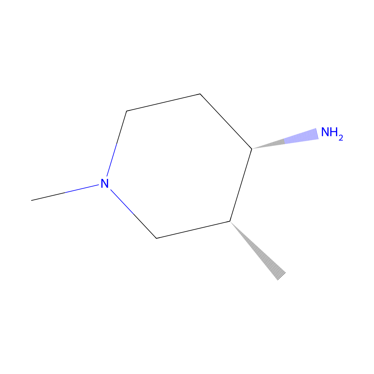 cis-1,3-Dimethylpiperidin-4-amine molecular structure, CAS 43225-94-1