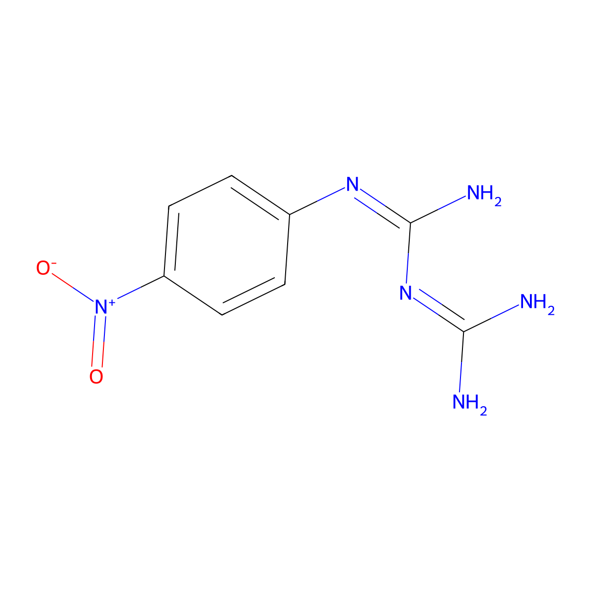 Biguanide, 1-(p-nitrophenyl)- molecular structure, CAS 4323-50-6