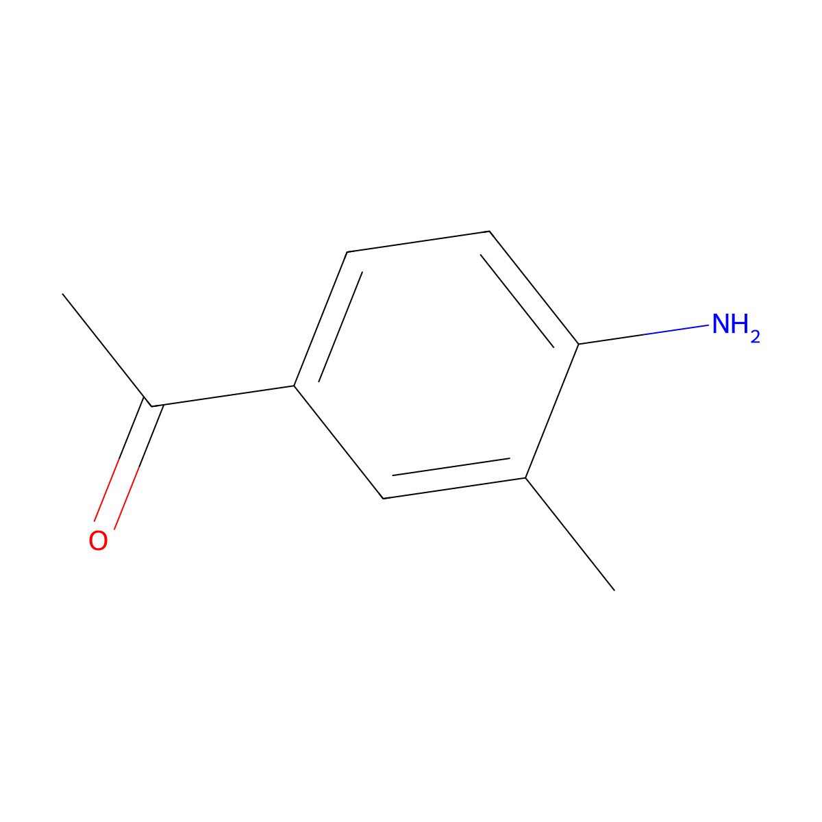 1-(4-Amino-3-methylphenyl)ethanone molecular structure, CAS 43230-11-1
