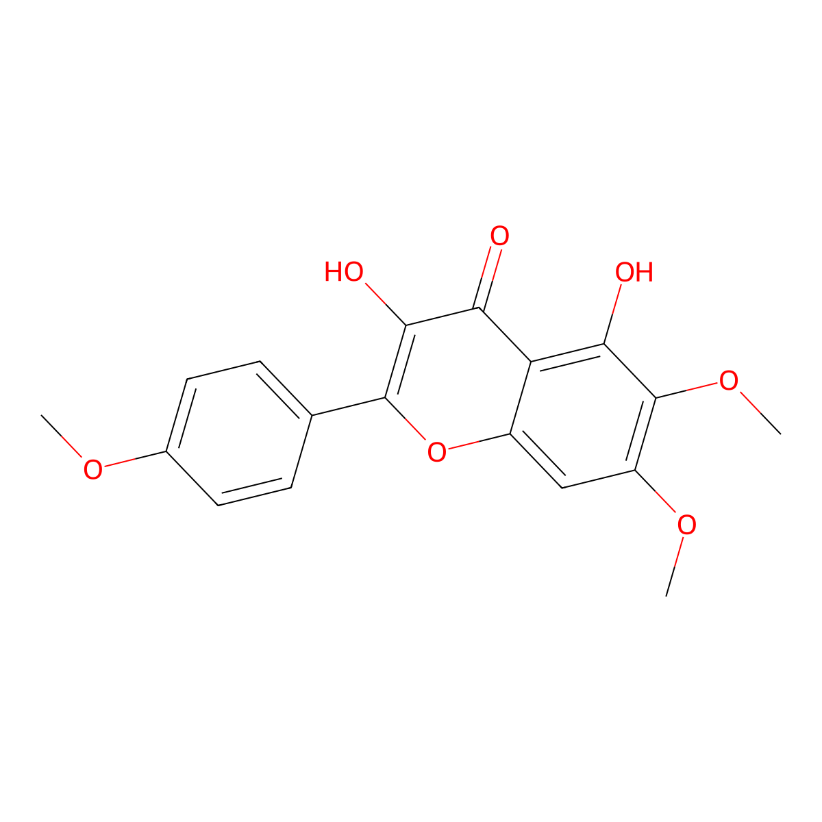 Mikanin molecular structure, CAS 4324-53-2