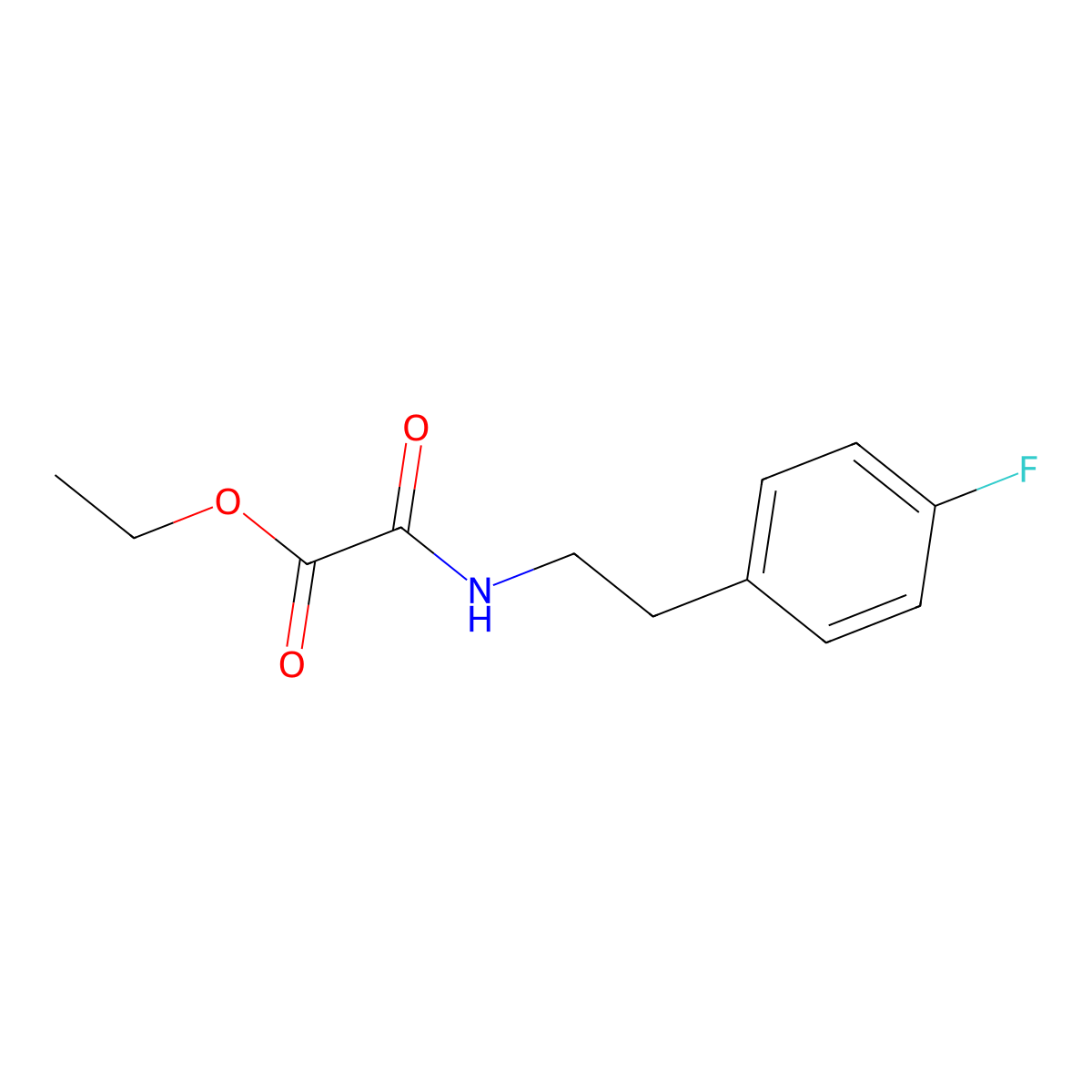 Ethyl 2-((4-fluorophenethyl)amino)-2-oxoacetate molecular structure, CAS 432494-54-7