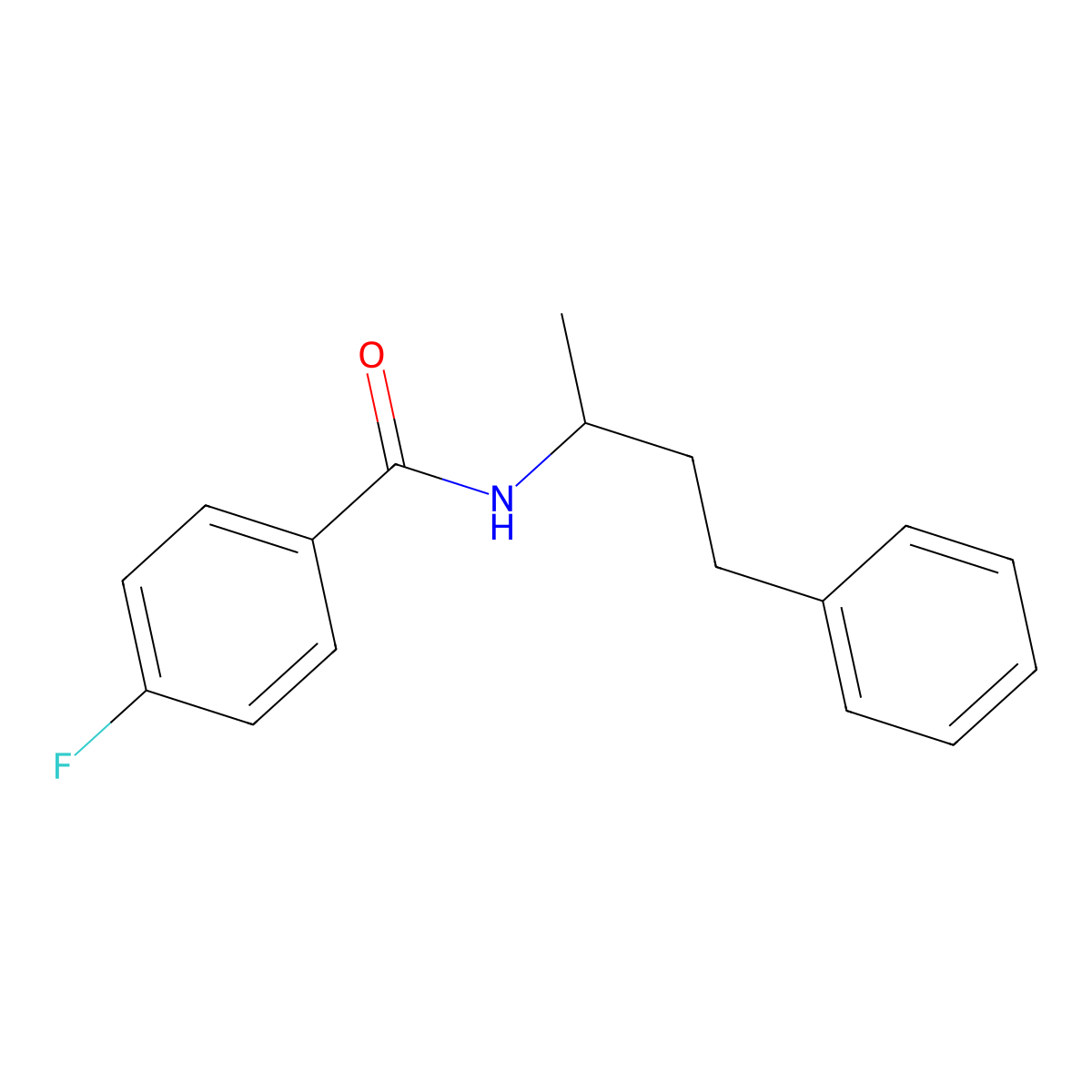 4-fluoro-N-(4-phenylbutan-2-yl)benzamide molecular structure, CAS 432496-47-4