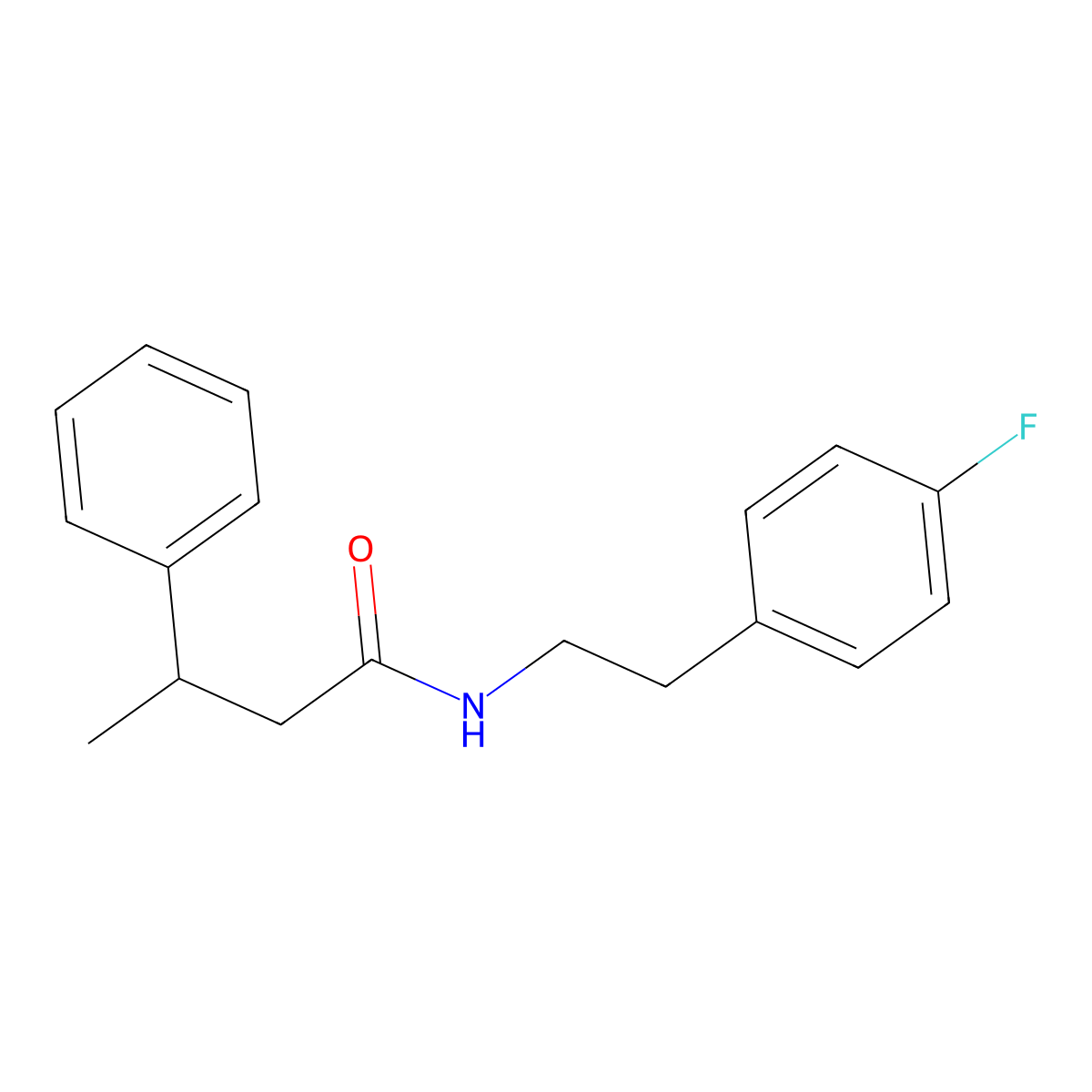N-[2-(4-fluorophenyl)ethyl]-3-phenylbutanamide molecular structure, CAS 432497-37-5
