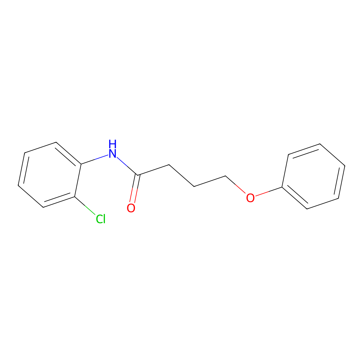 N-(2-chlorophenyl)-4-phenoxybutanamide molecular structure, CAS 432497-54-6