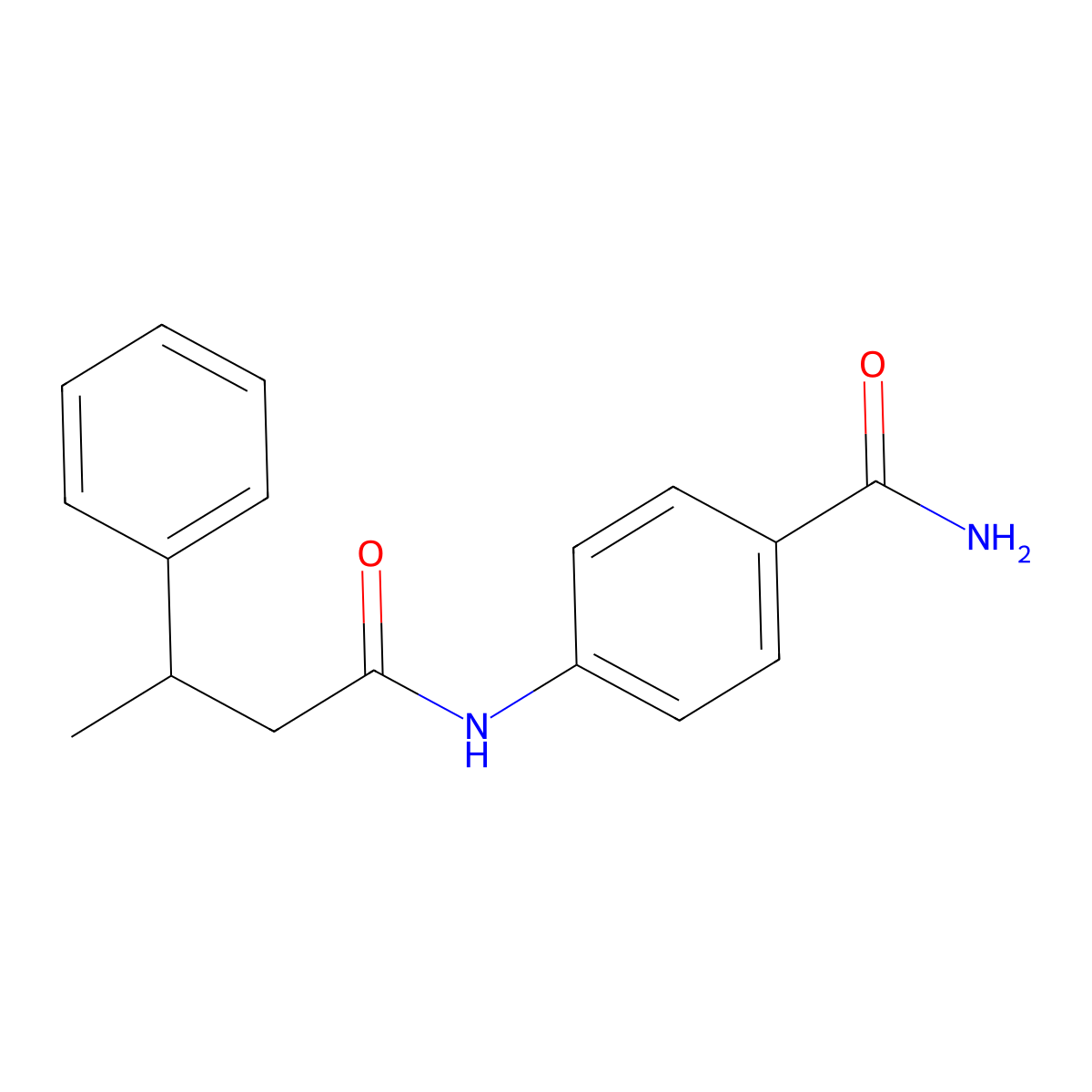 4-(3-Phenylbutanoylamino)benzamide molecular structure, CAS 432497-77-3