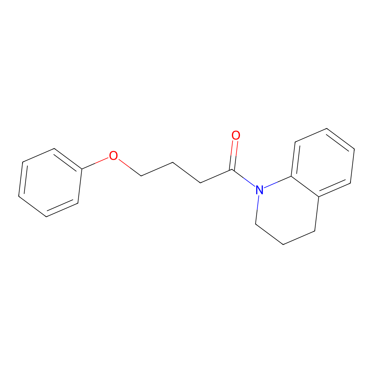 1-(3,4-dihydro-2H-quinolin-1-yl)-4-phenoxybutan-1-one molecular structure, CAS 432498-61-8