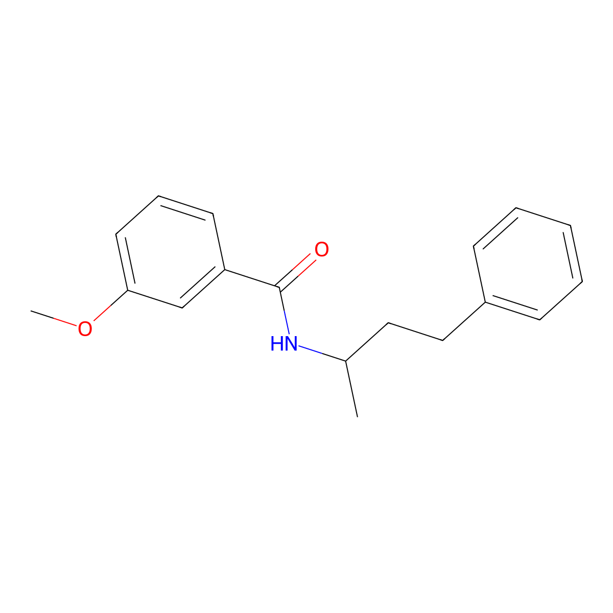 3-methoxy-N-(4-phenylbutan-2-yl)benzamide molecular structure, CAS 432498-76-5