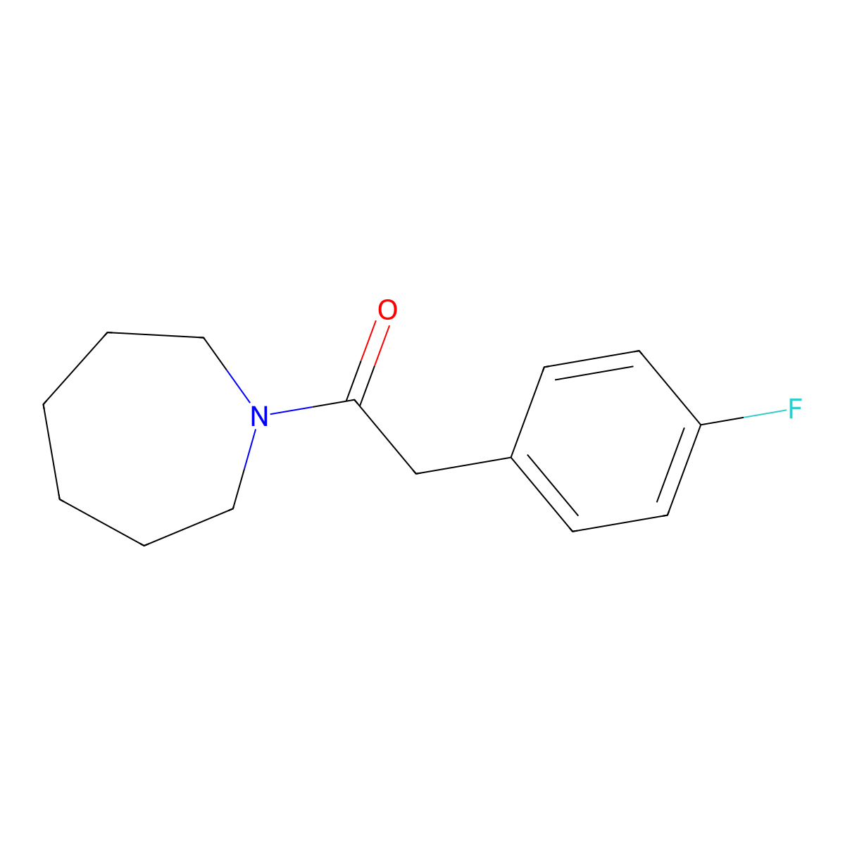 1-(Azepan-1-yl)-2-(4-fluorophenyl)ethanone molecular structure, CAS 432498-99-2