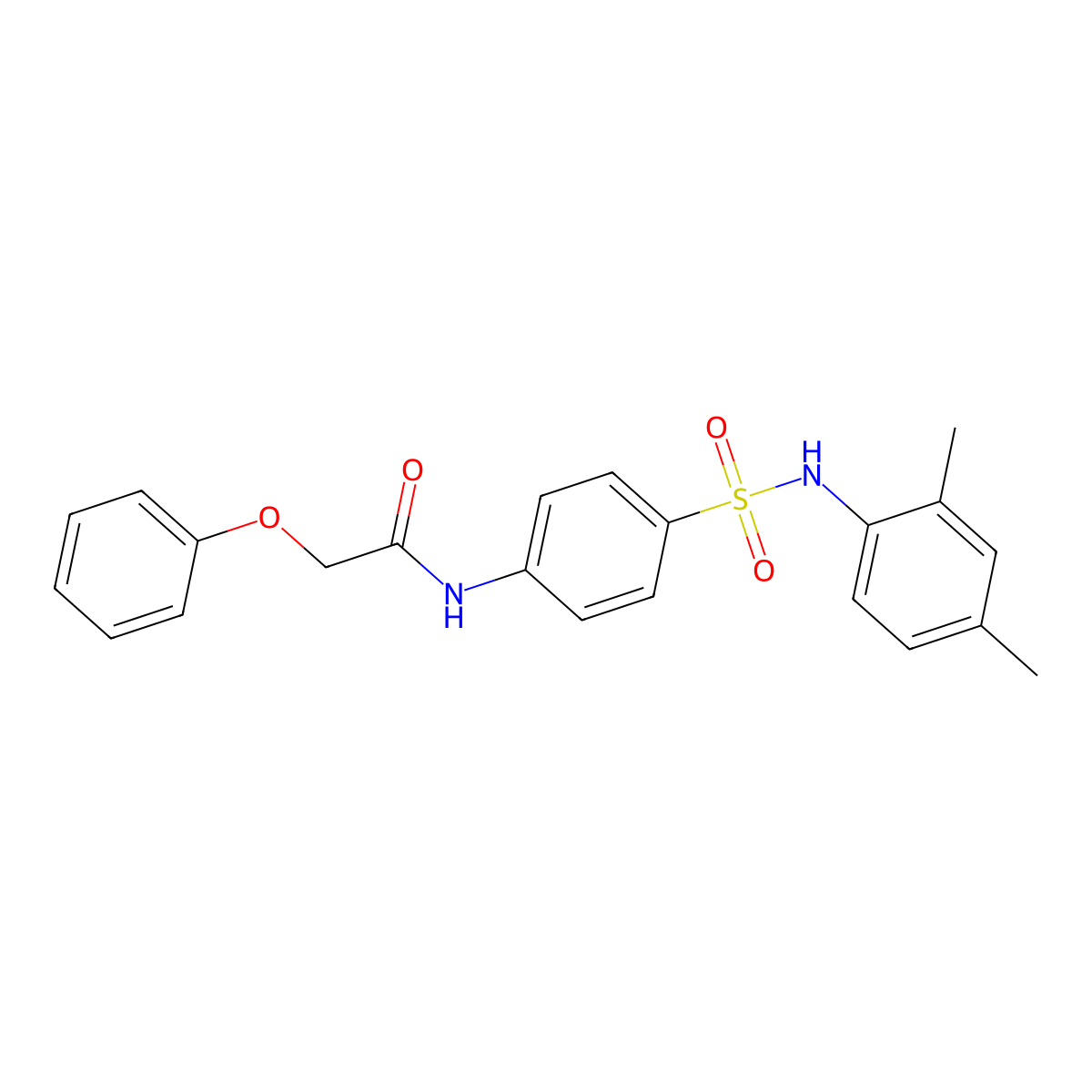 N-[4-[(2,4-dimethylphenyl)sulfamoyl]phenyl]-2-phenoxyacetamide molecular structure, CAS 432499-46-2