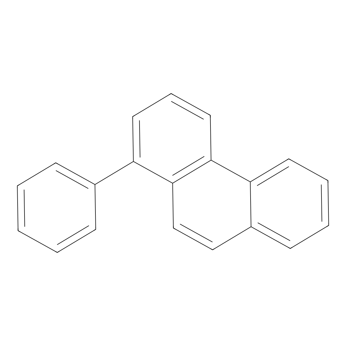 Phenanthrene, 1-phenyl- molecular structure, CAS 4325-76-2