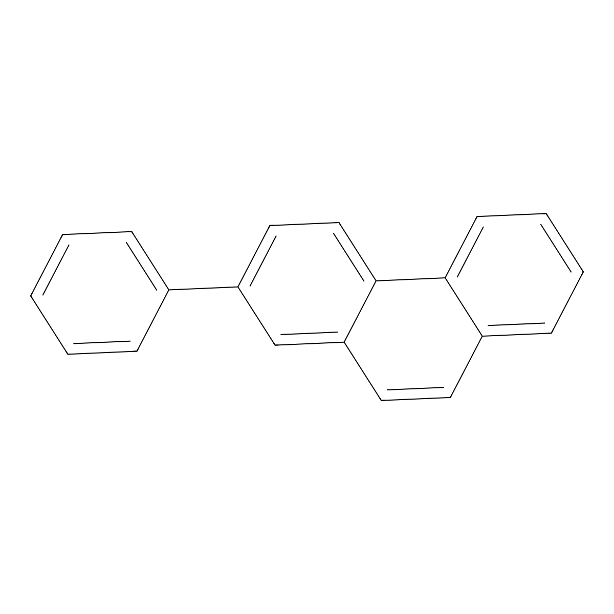 2-Phenylphenanthrene molecular structure, CAS 4325-77-3