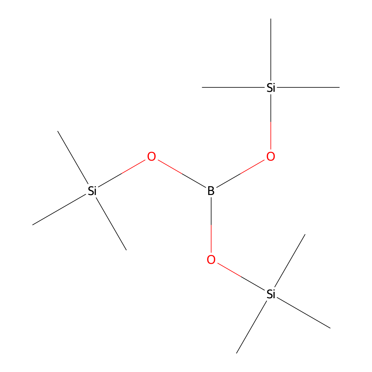 Silanol, 1,1,1-trimethyl-, 1,1',1''-triester with boric acid (H3BO3) molecular structure, CAS 4325-85-3
