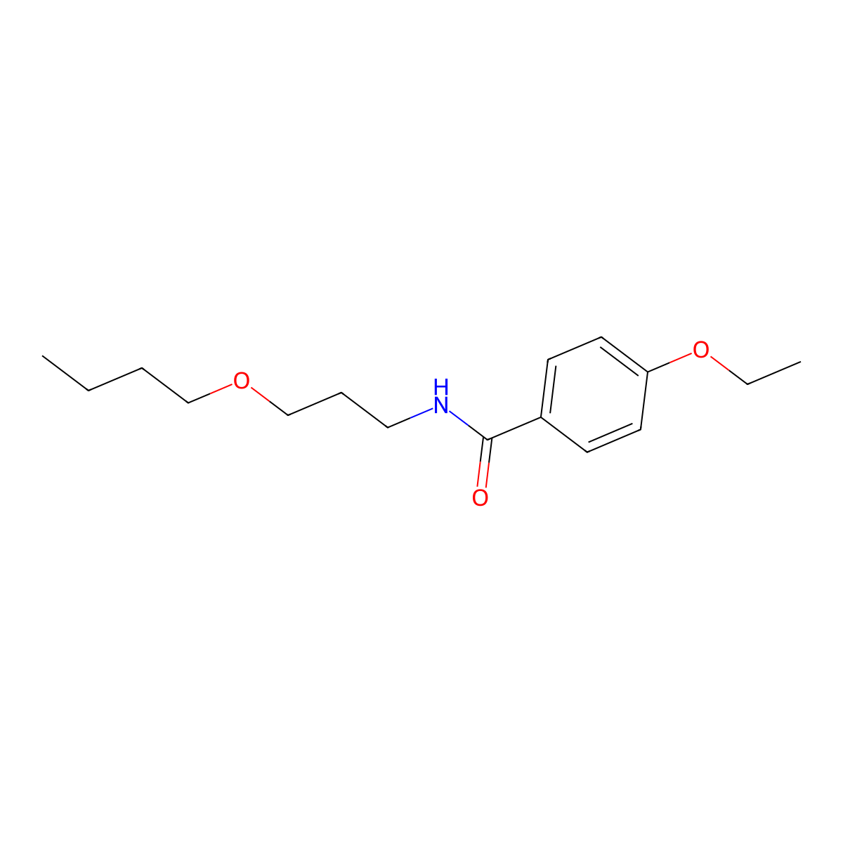N-(3-butoxypropyl)-4-ethoxybenzamide molecular structure, CAS 432500-51-1