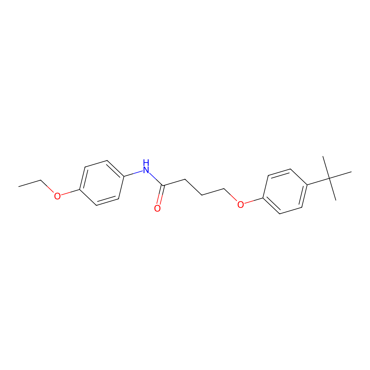 4-(4-tert-butylphenoxy)-N-(4-ethoxyphenyl)butanamide molecular structure, CAS 432500-71-5