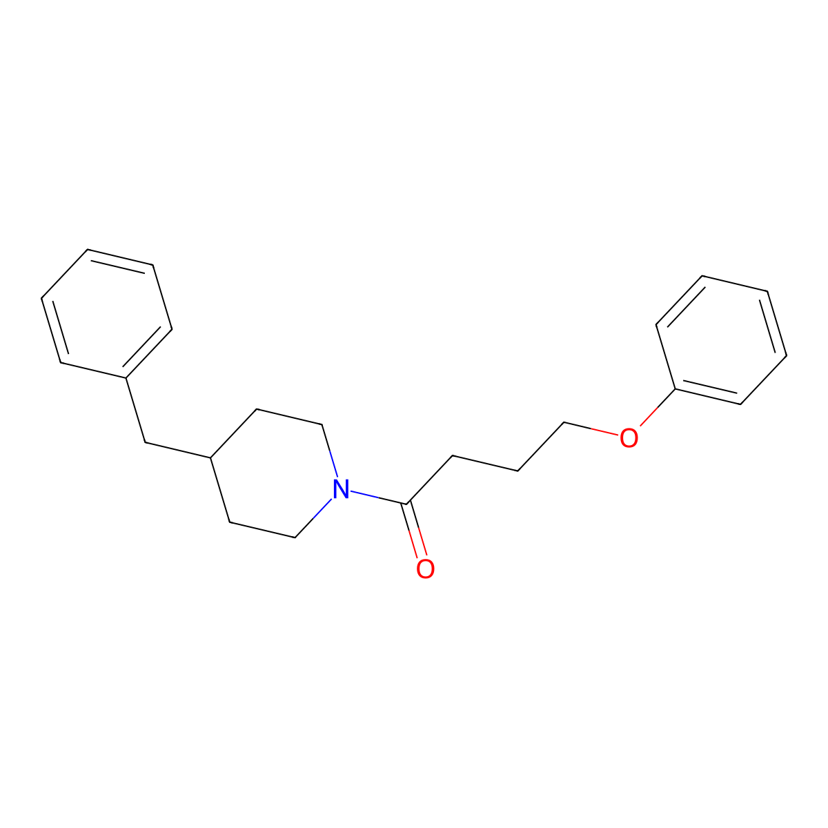 1-(4-Benzylpiperidin-1-yl)-4-phenoxybutan-1-one molecular structure, CAS 432500-86-2
