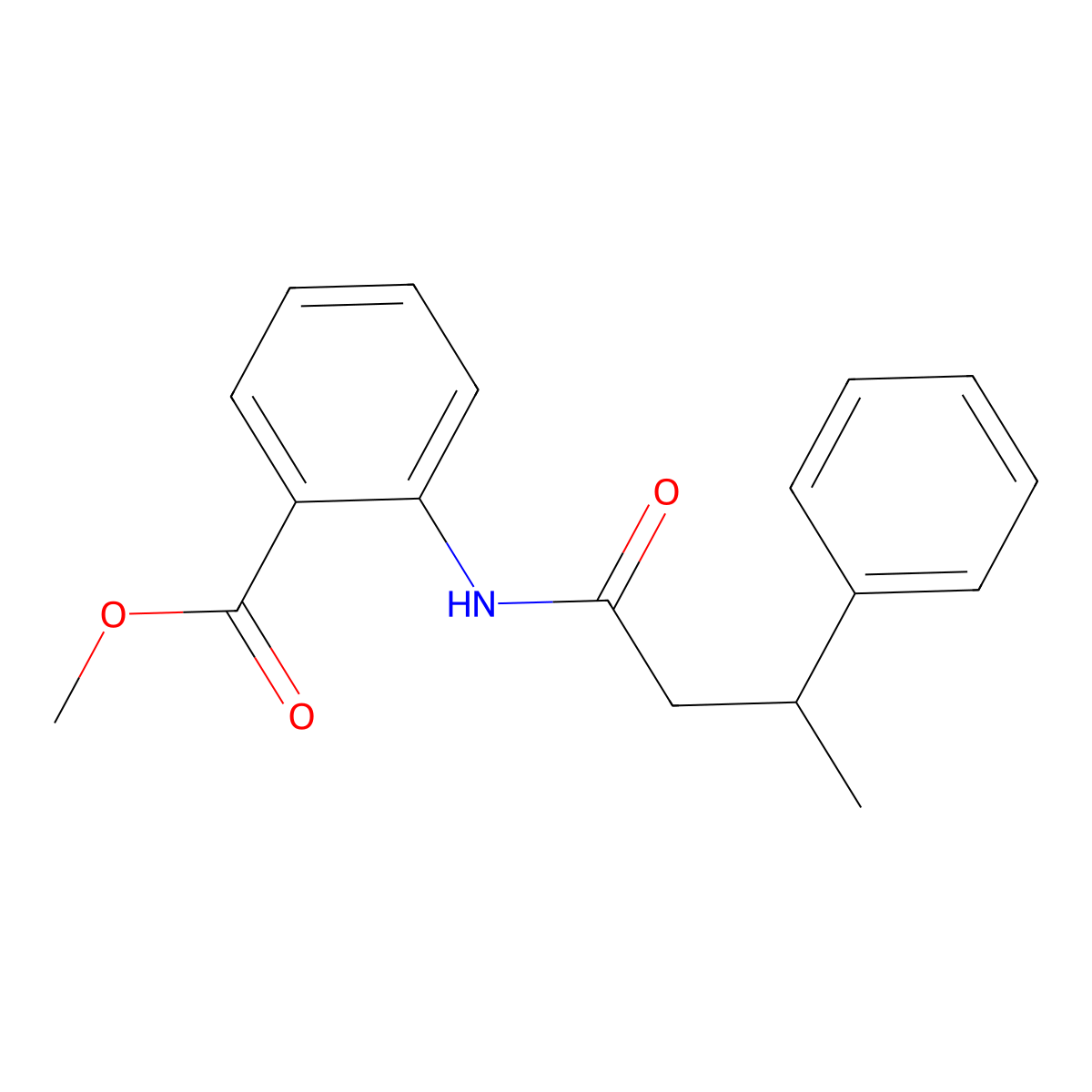 Methyl 2-[(3-phenylbutanoyl)amino]benzoate molecular structure, CAS 432503-06-5