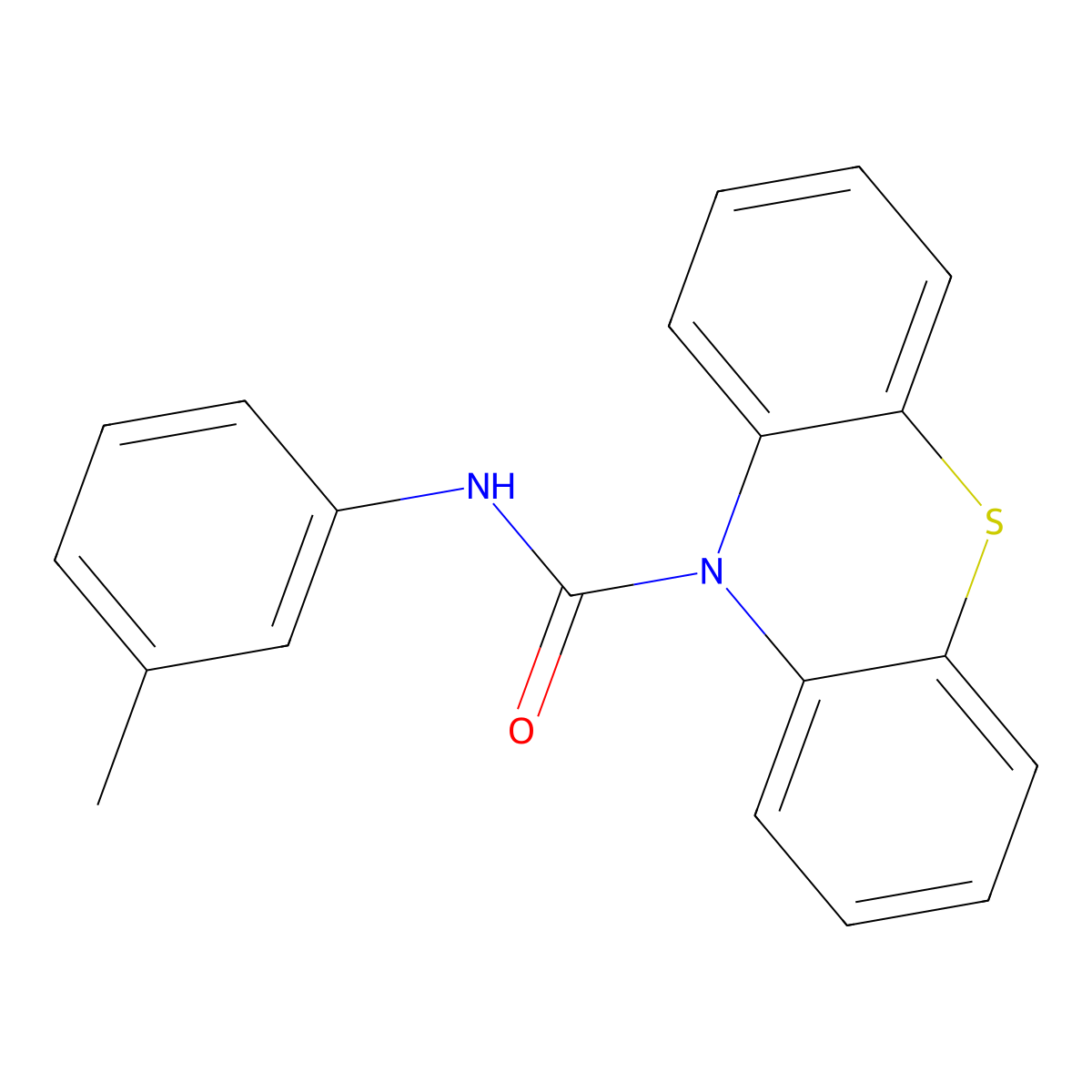 N-(3-methylphenyl)phenothiazine-10-carboxamide molecular structure, CAS 432503-26-9