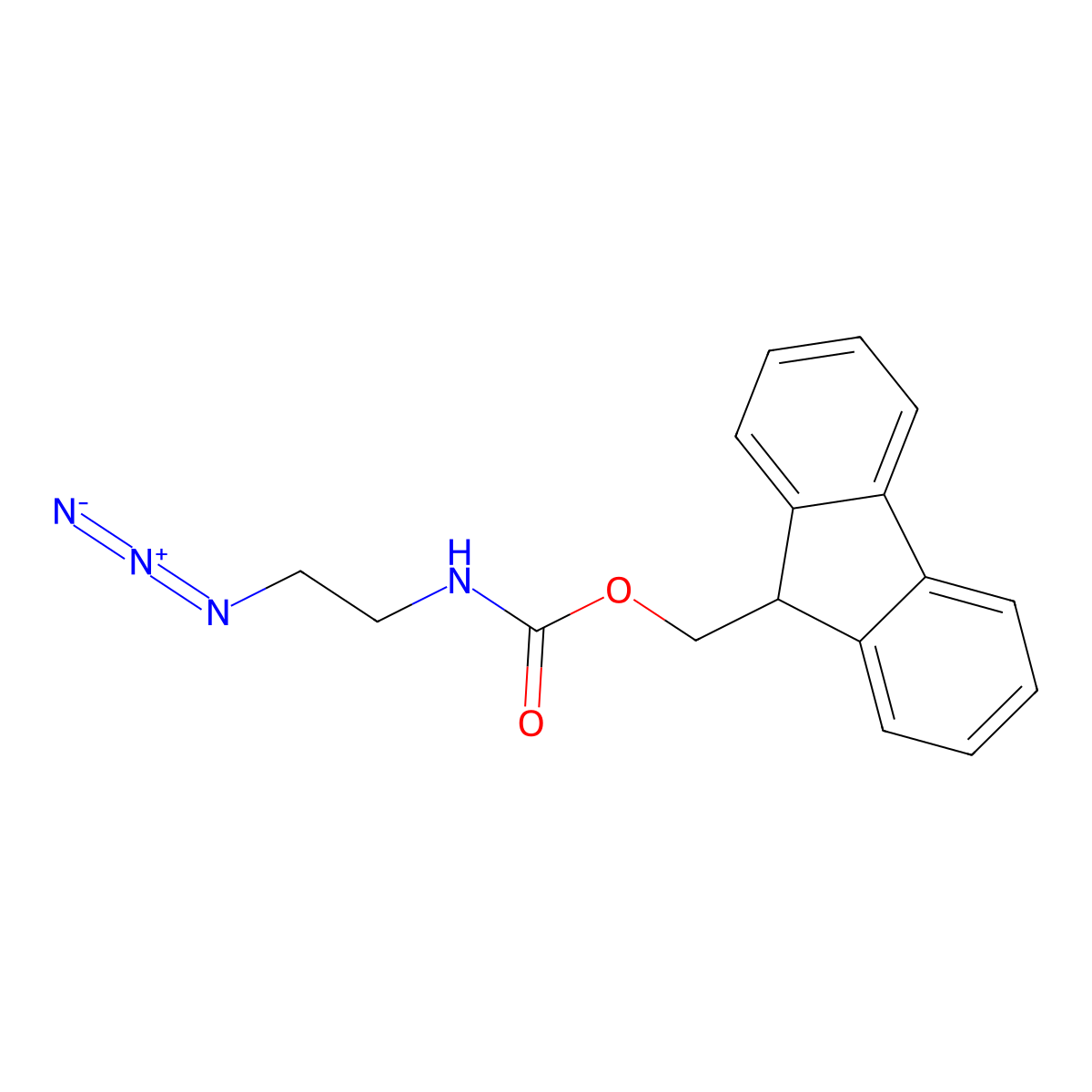 Fmoc-EDA-N3 molecular structure, CAS 432507-62-5