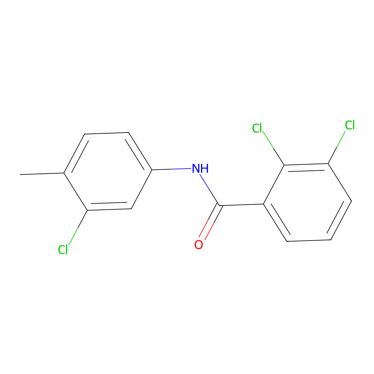 2,3-dichloro-N-(3-chloro-4-methylphenyl)benzamide molecular structure, CAS 432508-57-1