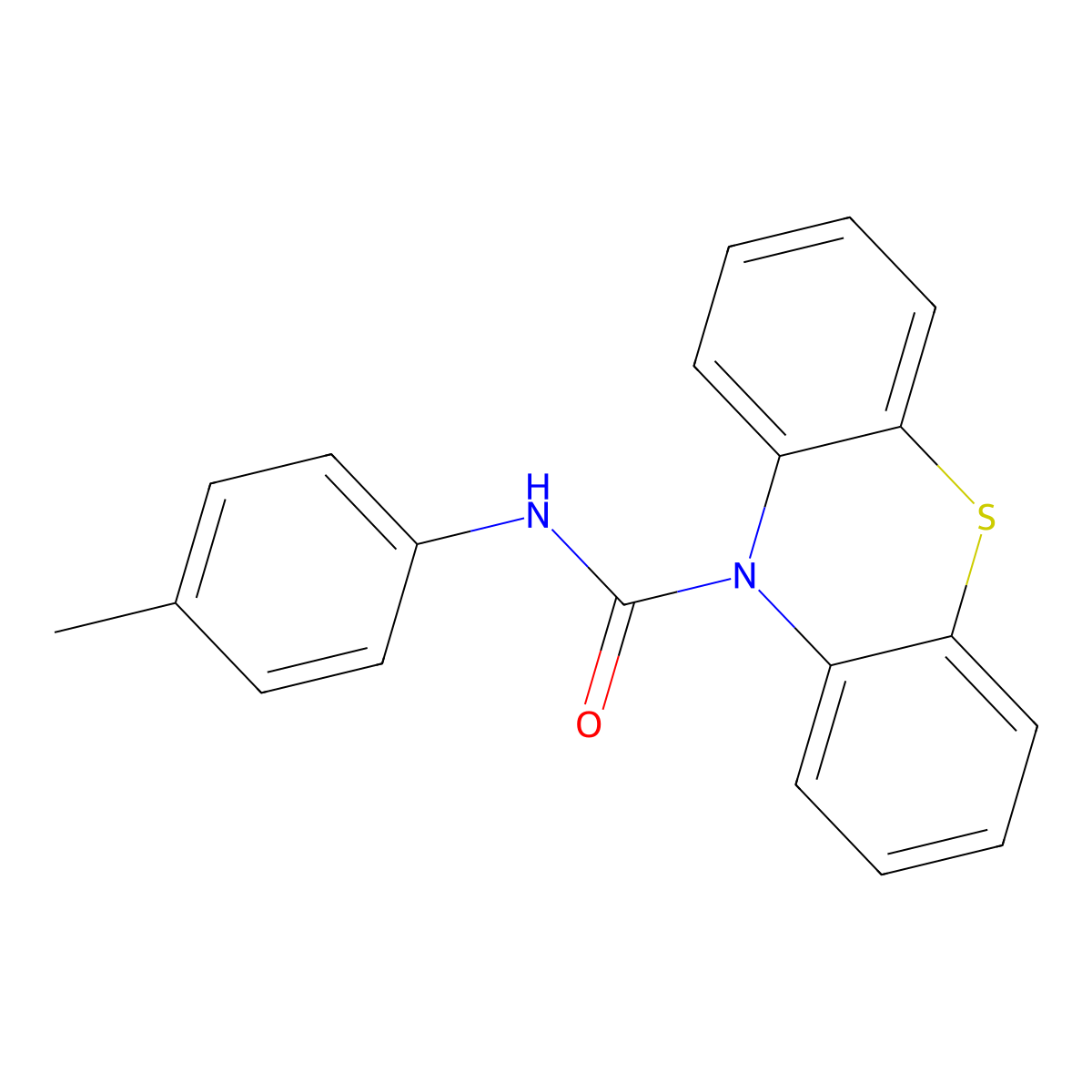 N-(4-Methylphenyl)phenothiazine-10-carboxamide molecular structure, CAS 432510-15-1