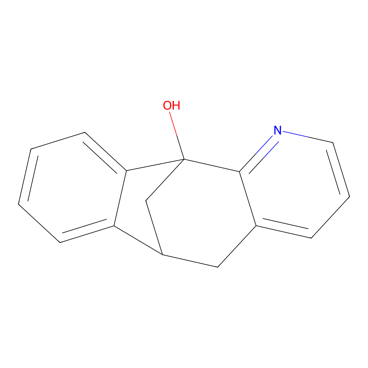3-Azatetracyclo[7.6.1.0(2,7).0(10,15)]hexadeca-2(7),3,5,10(15),11,13-hexaen-1-ol molecular structure, CAS 432510-25-3