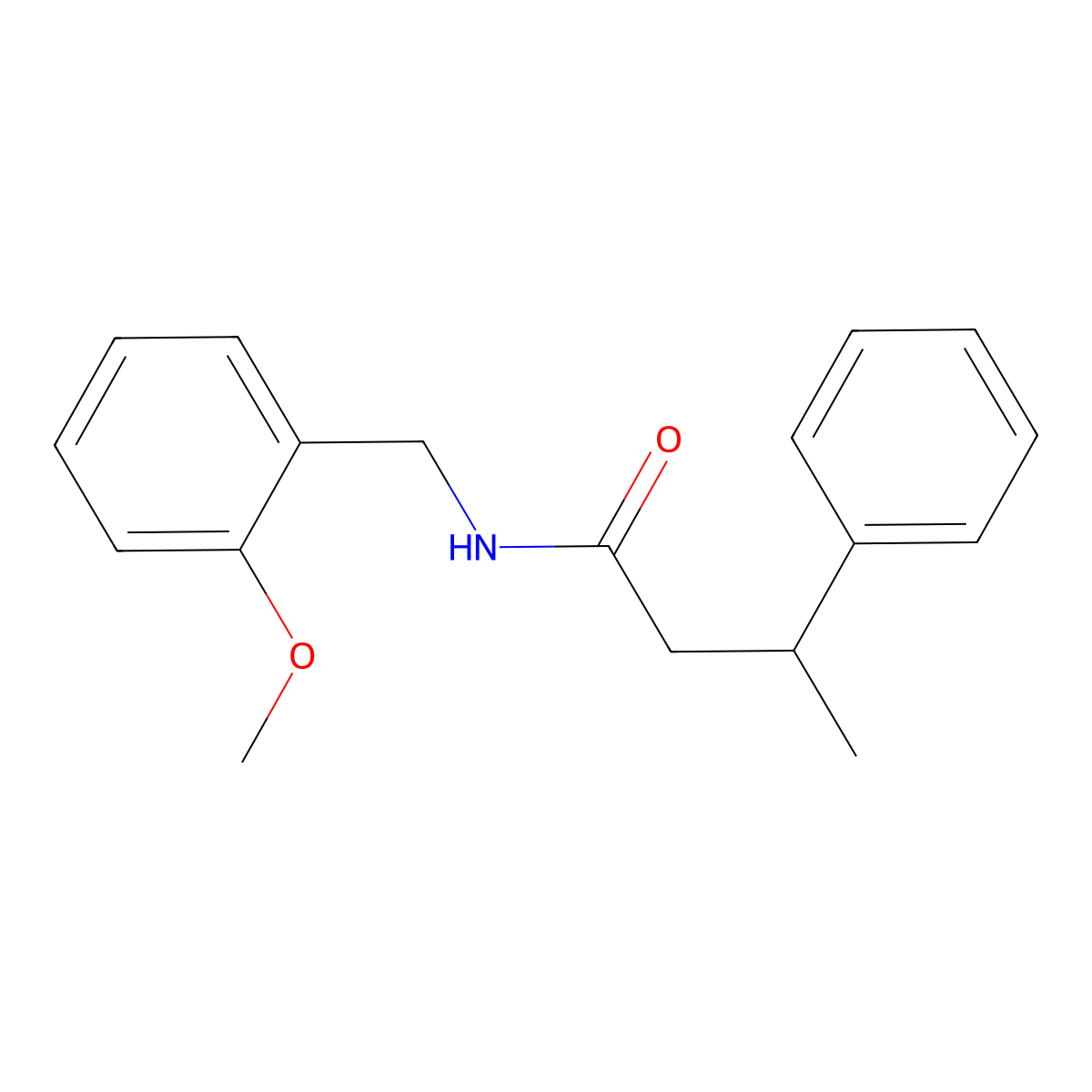N-(2-methoxybenzyl)-3-phenylbutanamide molecular structure, CAS 432510-89-9