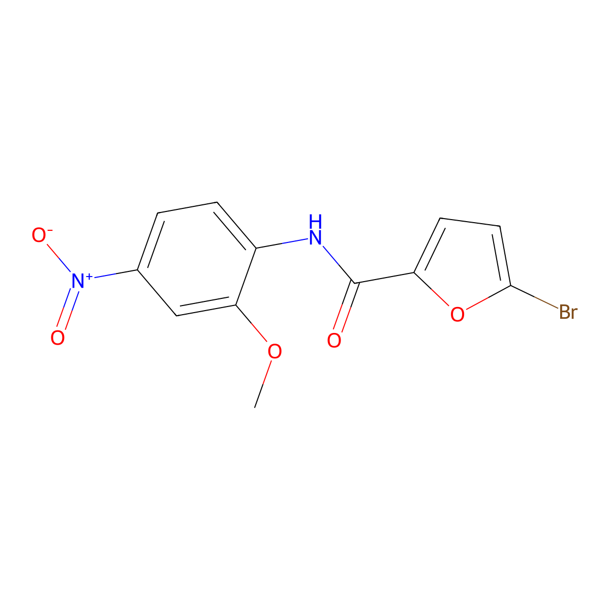 5-bromo-N-(2-methoxy-4-nitrophenyl)furan-2-carboxamide molecular structure, CAS 432511-80-3